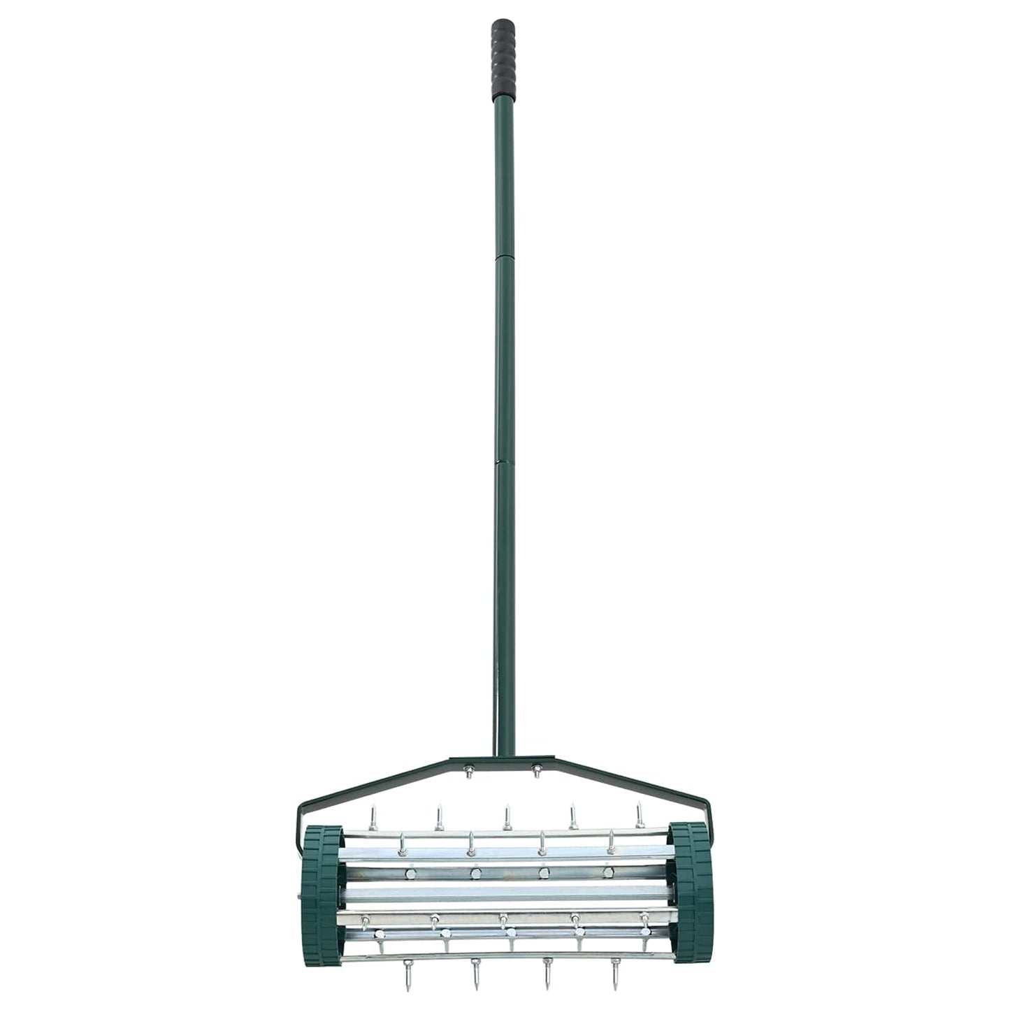Lawn Roller Pull met Aerator Klemmen Groen 127,5 x 44 cm Staal is nu te koop bij PeponiXL, paradijselijk wonen!