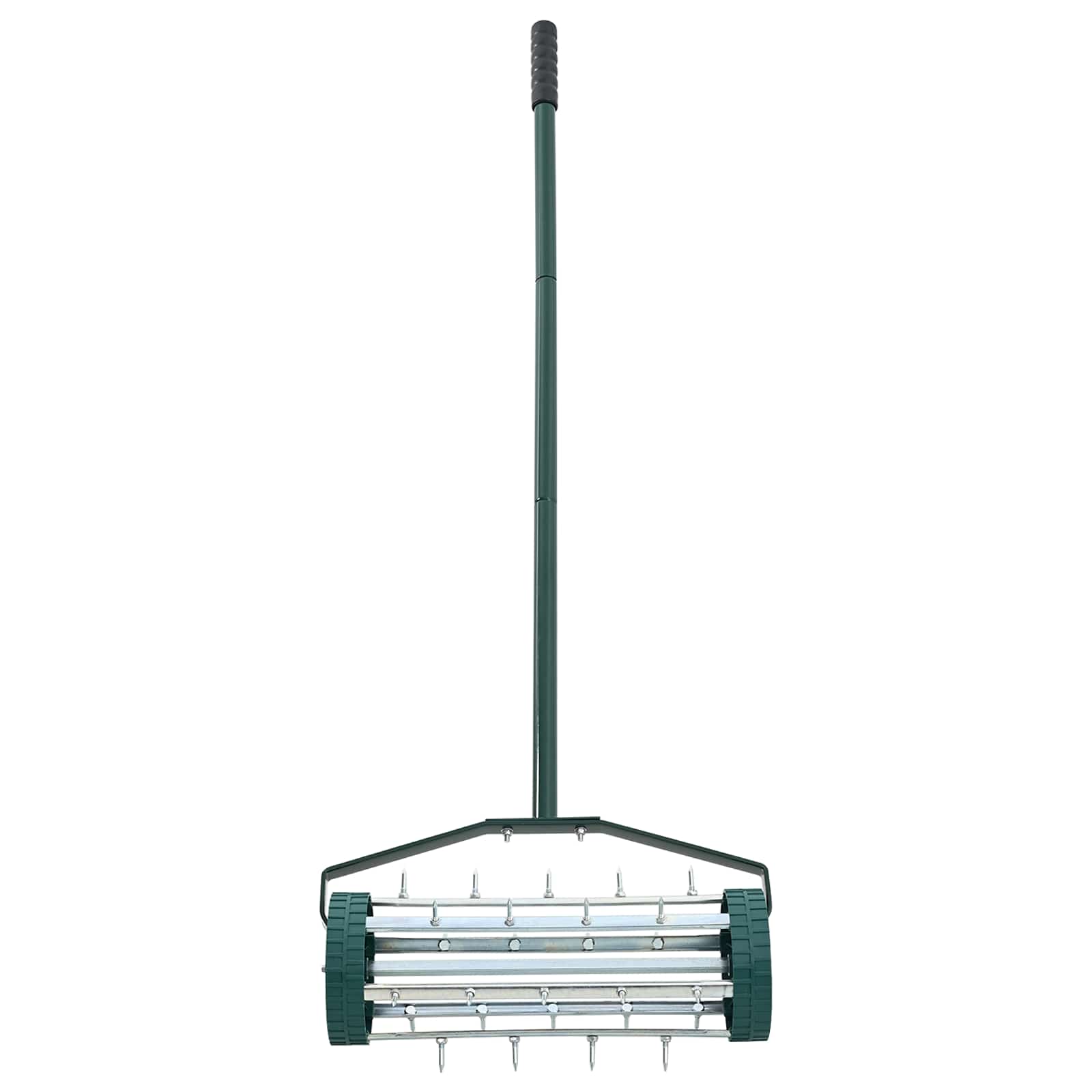Lawn Roller Pull met Aerator Klemmen Groen 127,5 x 44 cm Staal is nu te koop bij PeponiXL, paradijselijk wonen!