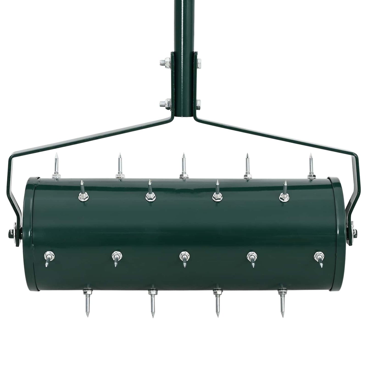 Lawn Roller Pull met Aerator Klemmen Groen 128 x 38 cm Staal is nu te koop bij PeponiXL, paradijselijk wonen!