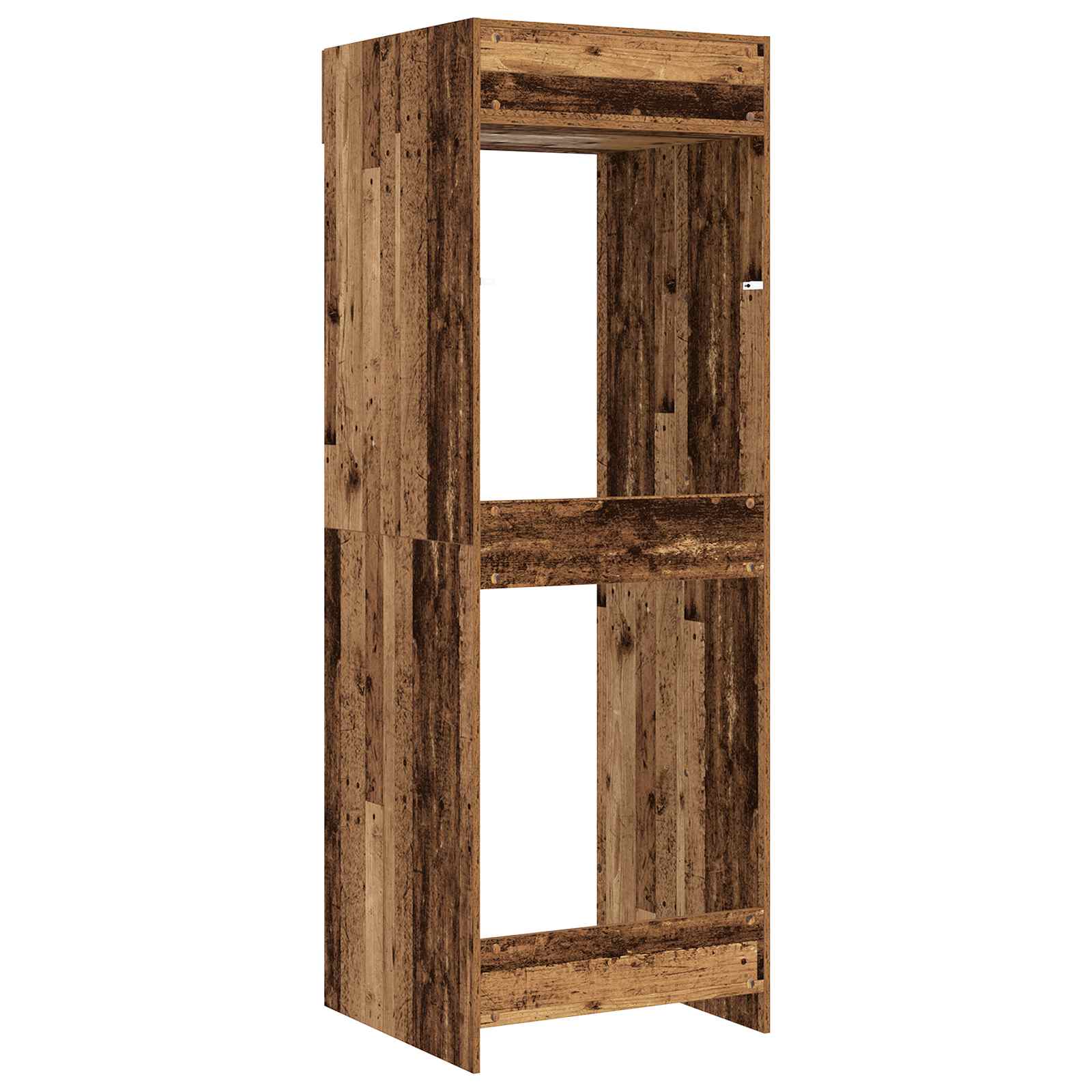 Wasmachinekast Oudhout 67,5 x 68 x 200 cm Bewerkt hout is nu te koop bij PeponiXL, paradijselijk wonen!