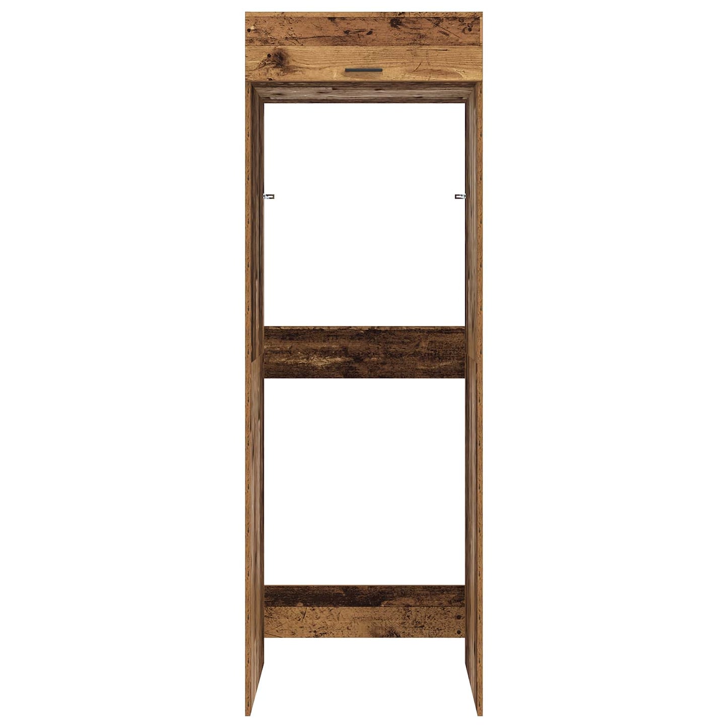 Wasmachinekast Oudhout 67,5 x 68 x 200 cm Bewerkt hout is nu te koop bij PeponiXL, paradijselijk wonen!