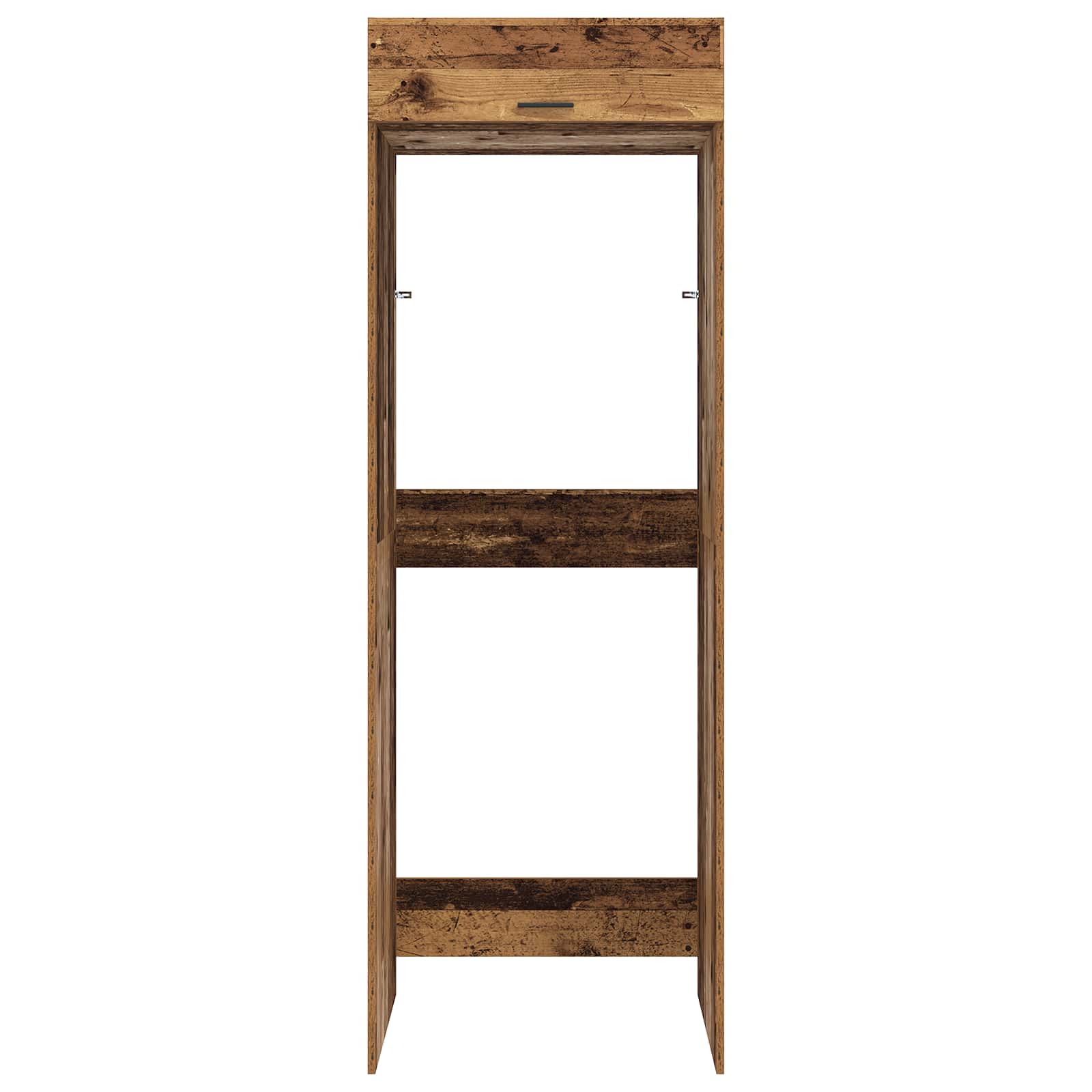 Wasmachinekast Oudhout 67,5 x 68 x 200 cm Bewerkt hout is nu te koop bij PeponiXL, paradijselijk wonen!