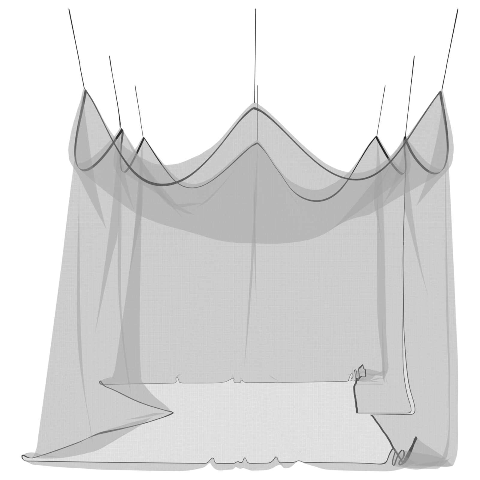 Tuin Muggen Net 156 Gaas Zwart 3 x 6 x 2,5 m Polyester is nu te koop bij PeponiXL, paradijselijk wonen!