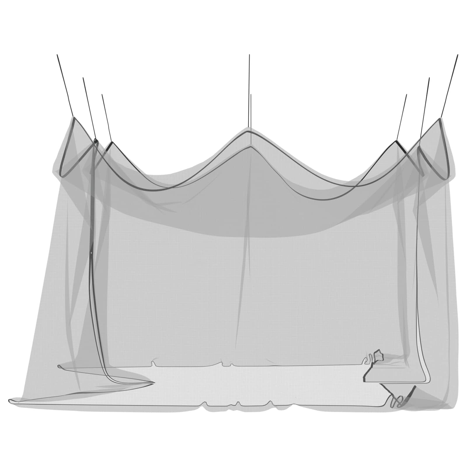 Tuin Muggen Net 156 Gaas Zwart 4 x 4 x 2,5 m Polyester is nu te koop bij PeponiXL, paradijselijk wonen!