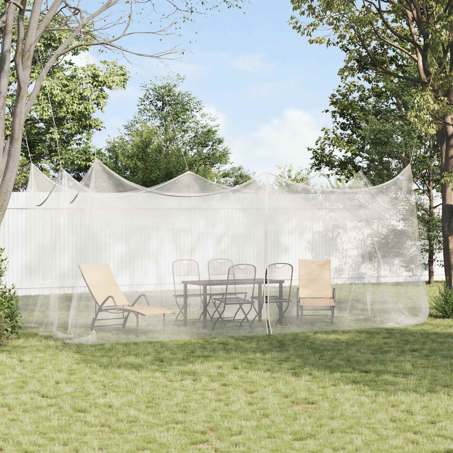 Tuin Muggen Net 156 Gaas Wit 3 x 6 x 2,5 m Polyester is nu te koop bij PeponiXL, paradijselijk wonen!