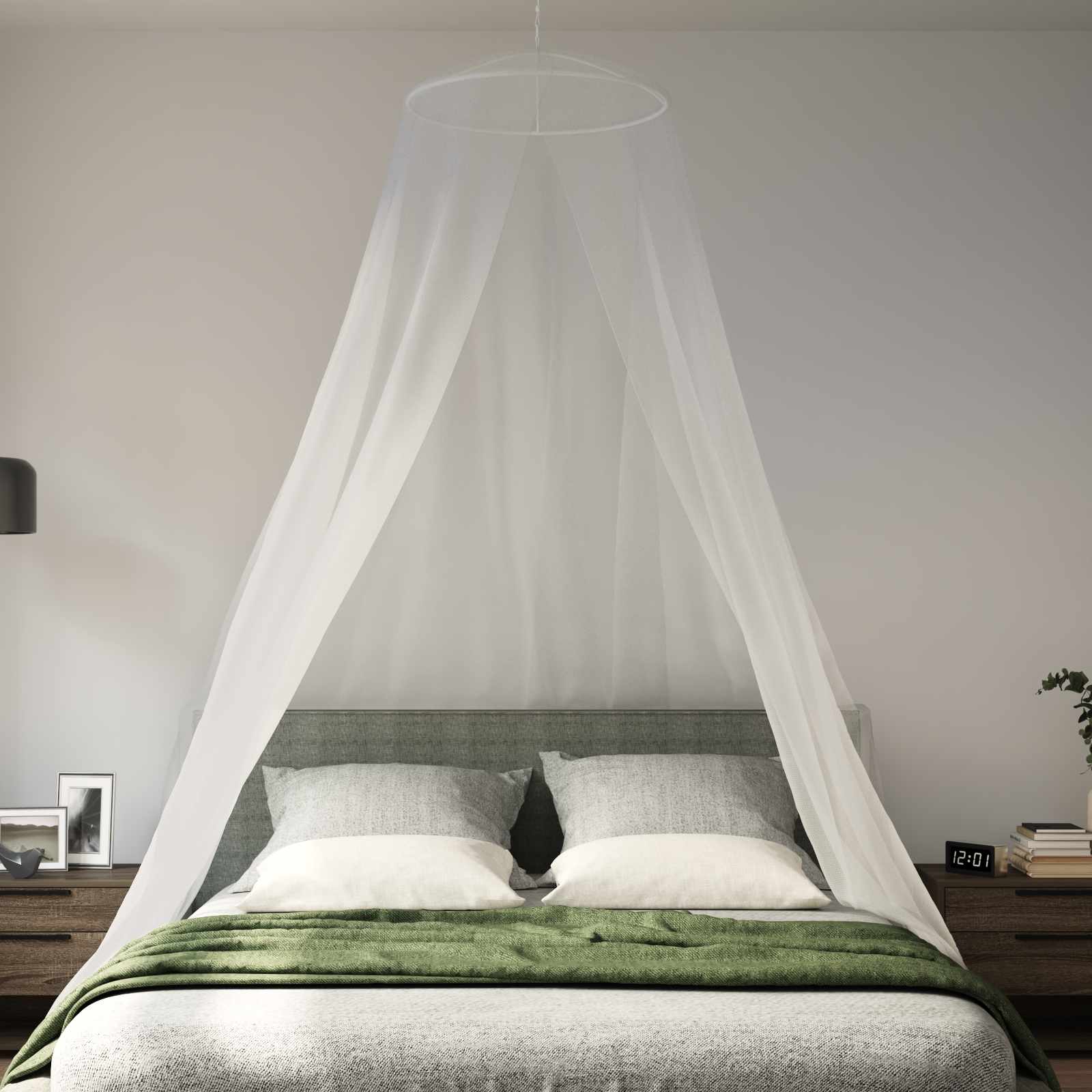 Muggennetje voor Bed 156 Gaas 3 pcs Wit Polyester is nu te koop bij PeponiXL, paradijselijk wonen!