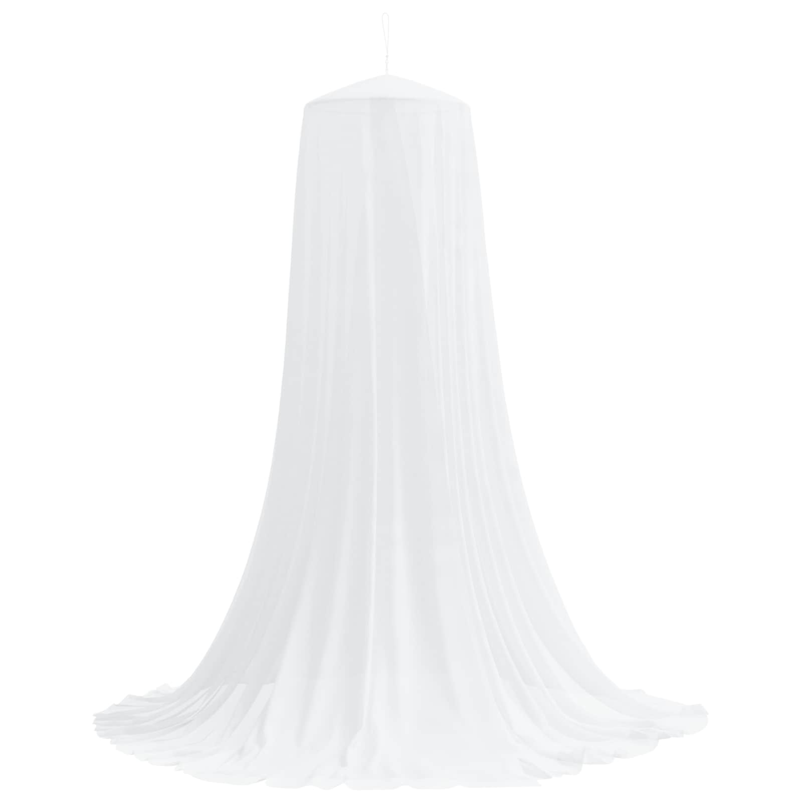 Klamboe voor bed 3 pcs 156 mesh Wit ⌀56 x 220 cm Polyester is nu te koop bij PeponiXL, paradijselijk wonen!
