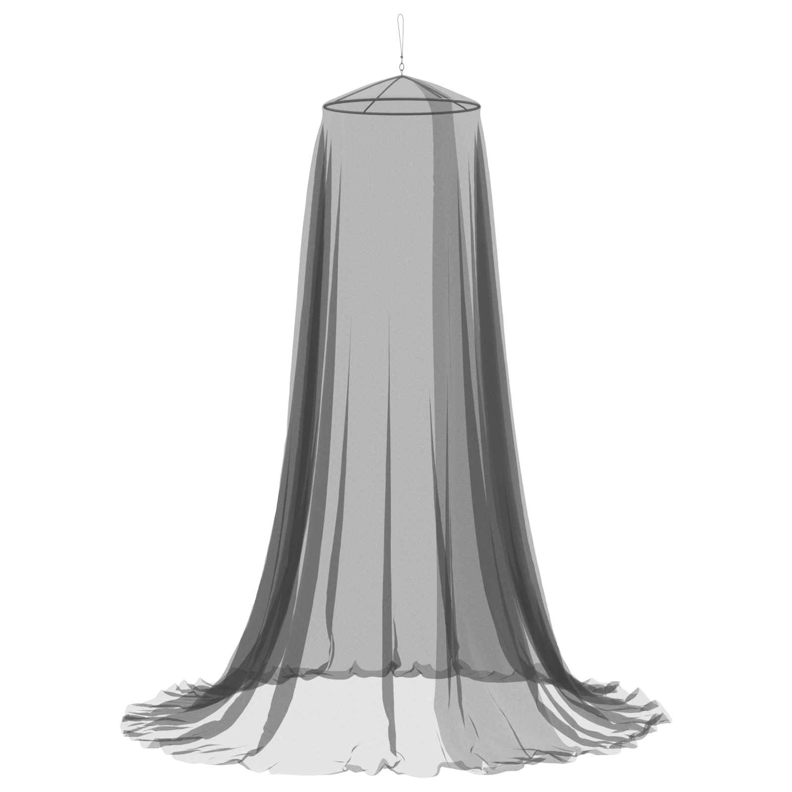 Klamboe voor bed 156 mesh Zwart ⌀56 x 220 cm Polyester is nu te koop bij PeponiXL, paradijselijk wonen!