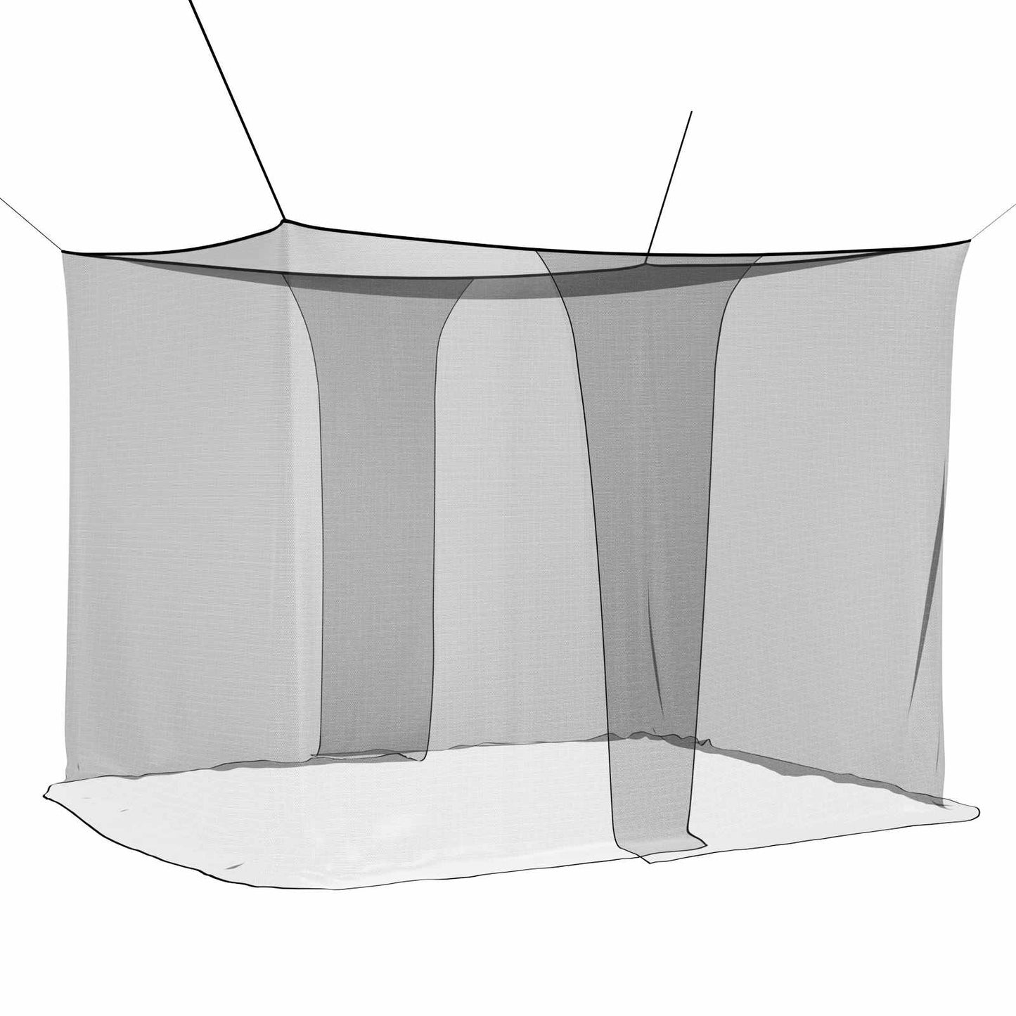 Muggennetje voor Bed 156 Gaas Zwart 220 x 150 x 180 cm is nu te koop bij PeponiXL, paradijselijk wonen!