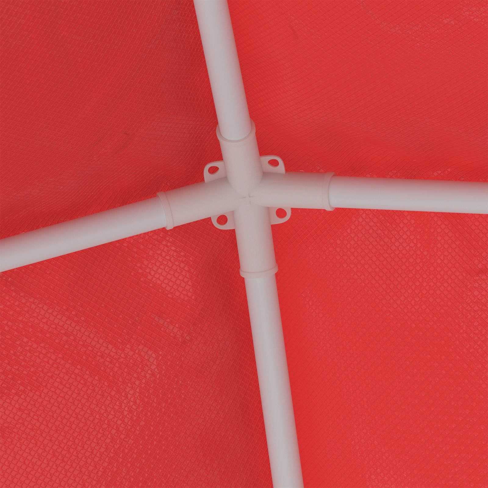 Partytent 200 x 200 x 240 cm Rood PE en staal is nu te koop bij PeponiXL, paradijselijk wonen!