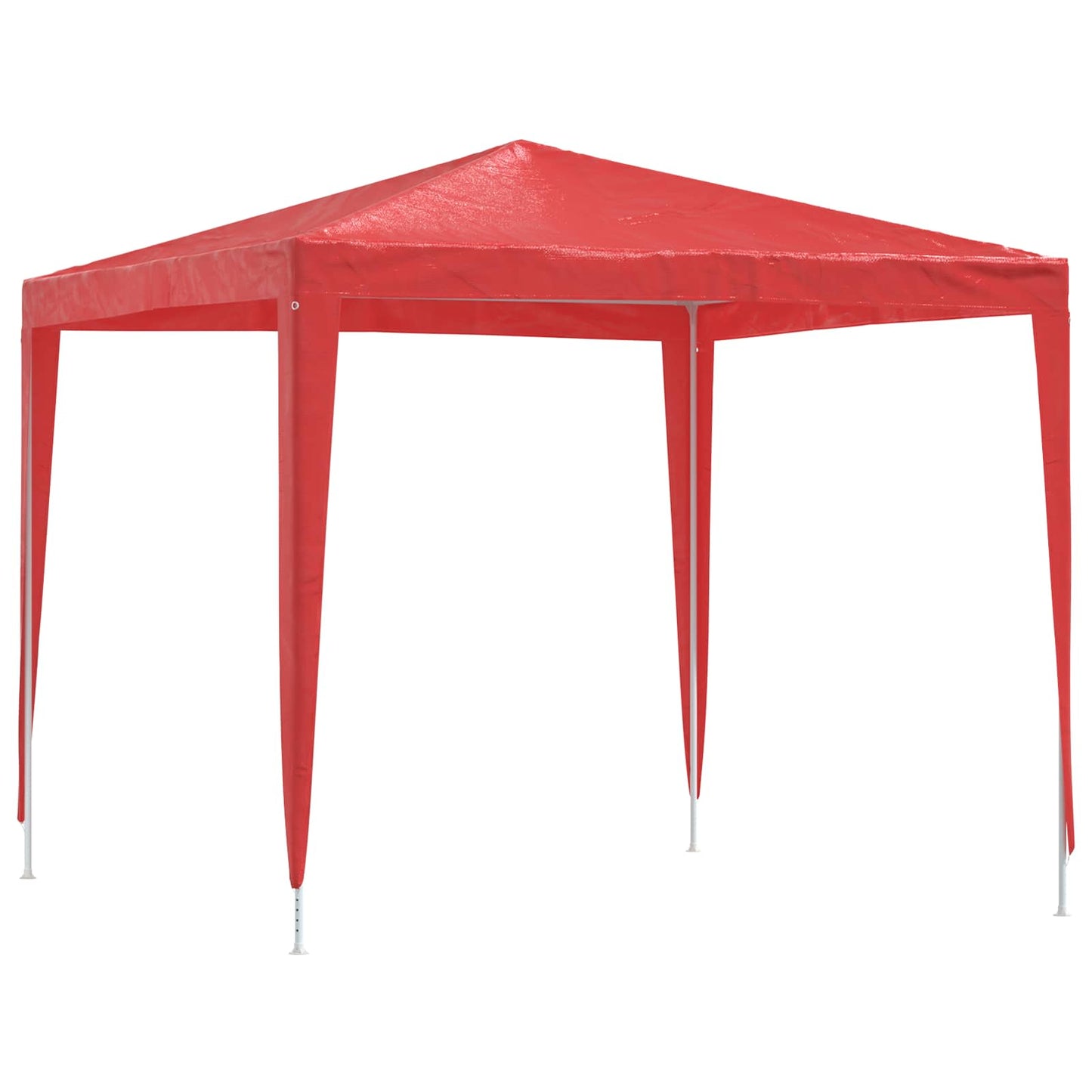 Partytent 250 x 250 x 240 cm Rood PE en staal is nu te koop bij PeponiXL, paradijselijk wonen!