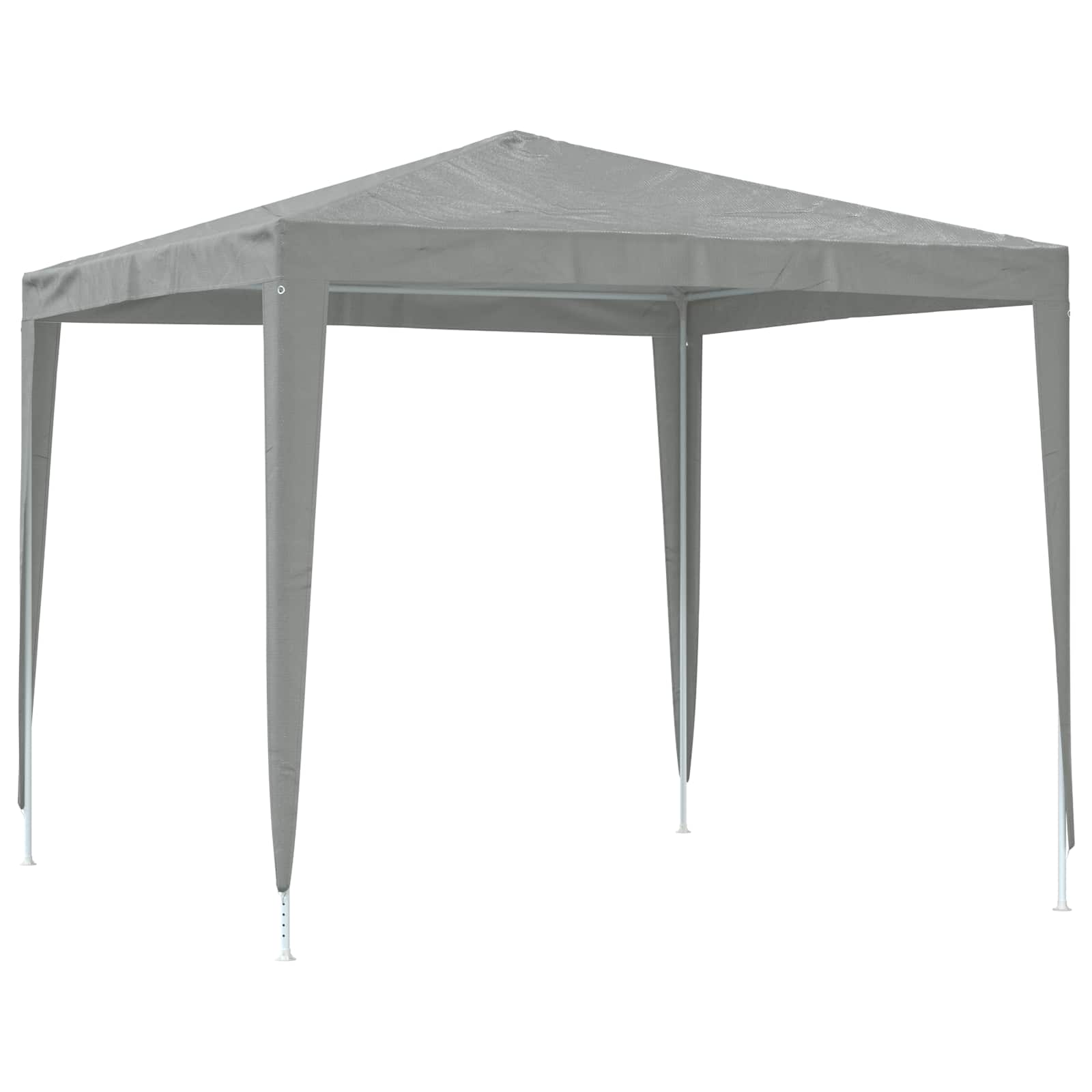 Partytent 250 x 250 x 240 cm Lichtgrijs PE en staal is nu te koop bij PeponiXL, paradijselijk wonen!