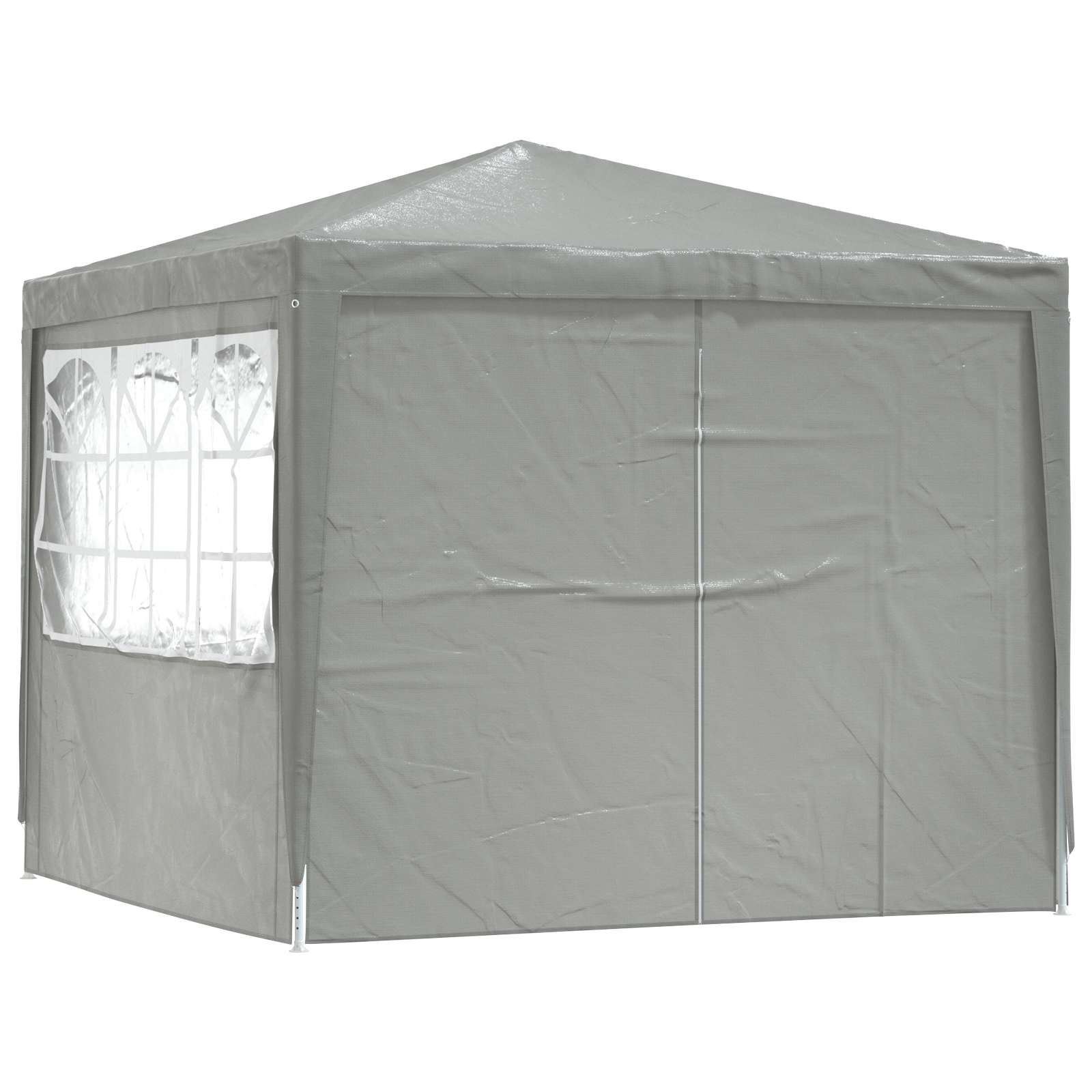 Partytent Lichtgrijs 250 x 250 x 240 cm PE en staal is nu te koop bij PeponiXL, paradijselijk wonen!