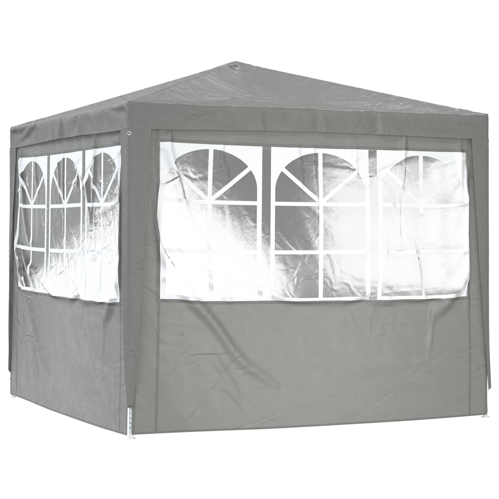 Partytent Lichtgrijs 250 x 250 x 240 cm PE en staal is nu te koop bij PeponiXL, paradijselijk wonen!