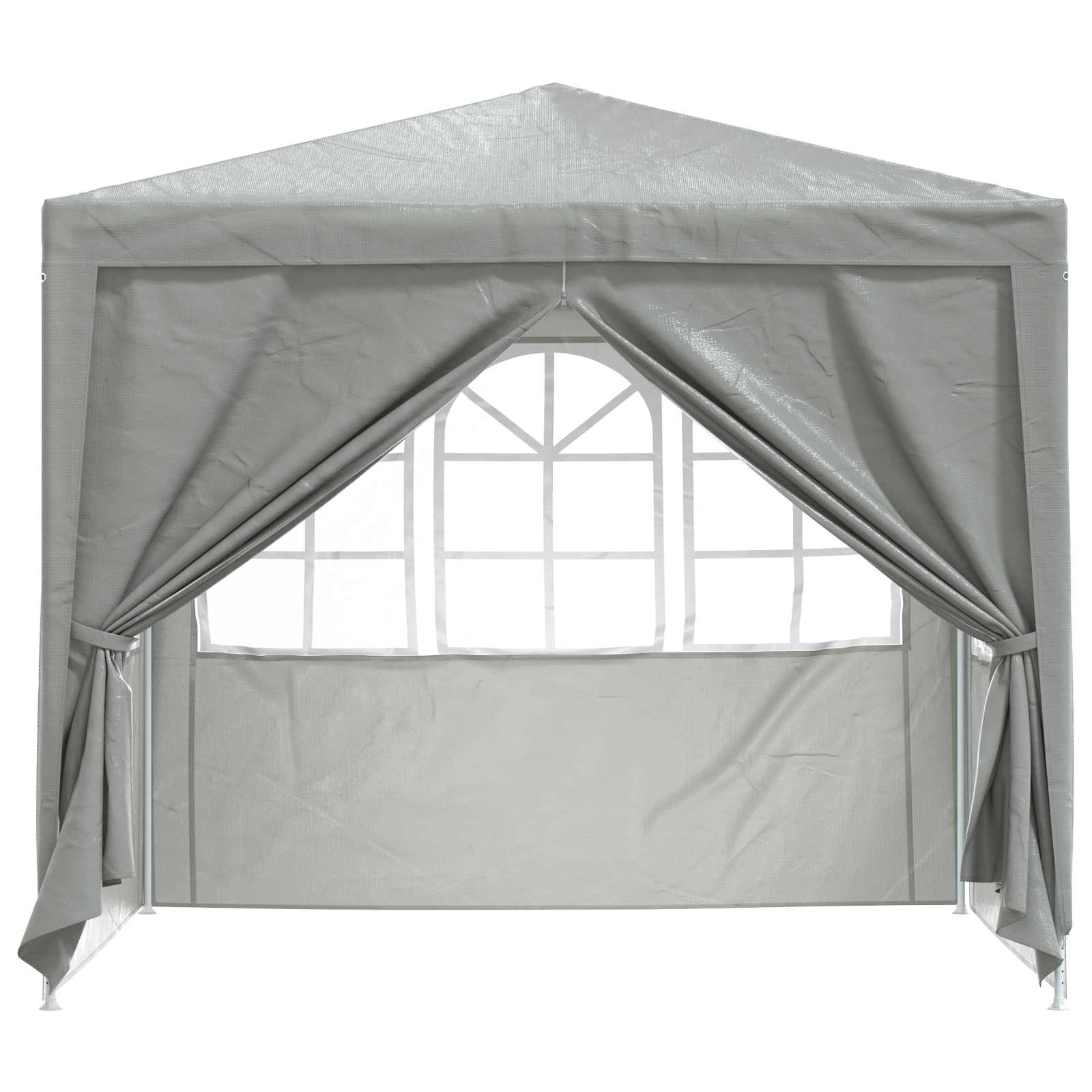 Partytent Lichtgrijs 250 x 250 x 240 cm PE en staal is nu te koop bij PeponiXL, paradijselijk wonen!