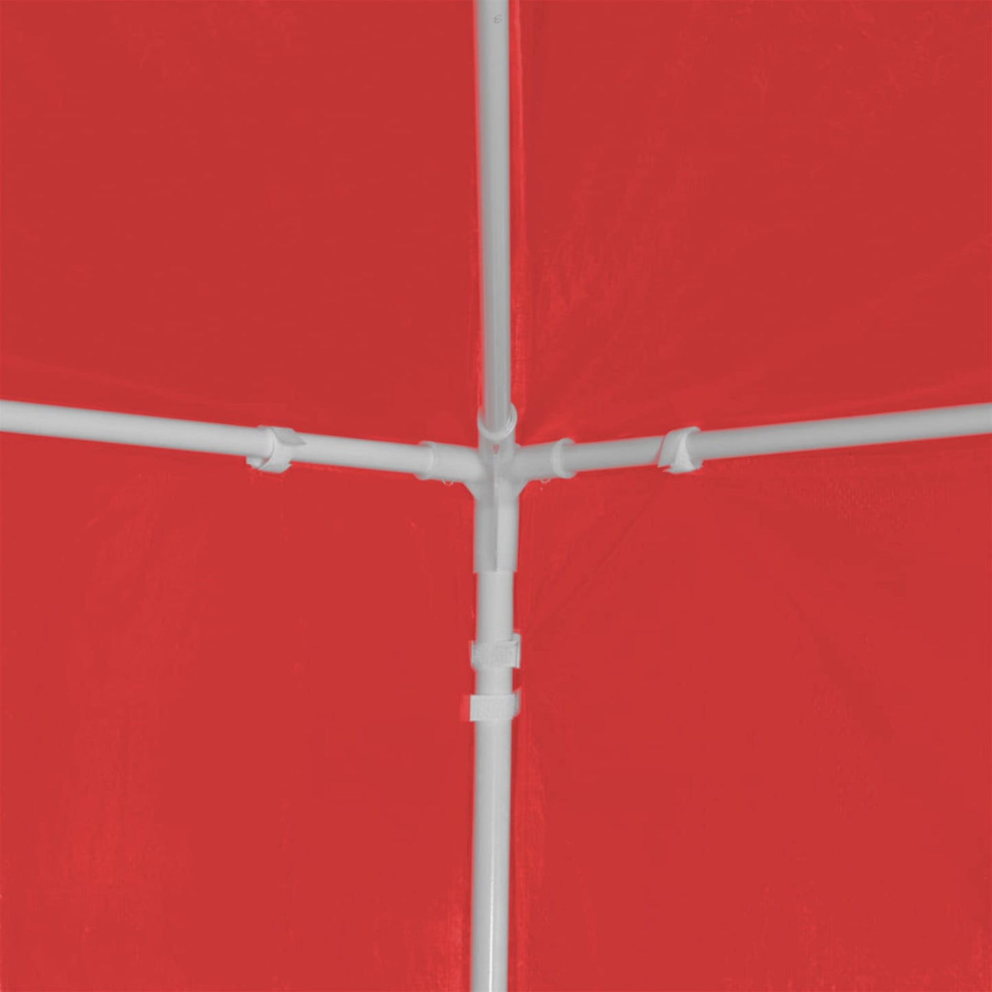 Partytent 300 x 300 x 255 cm Rood PE en staal is nu te koop bij PeponiXL, paradijselijk wonen!