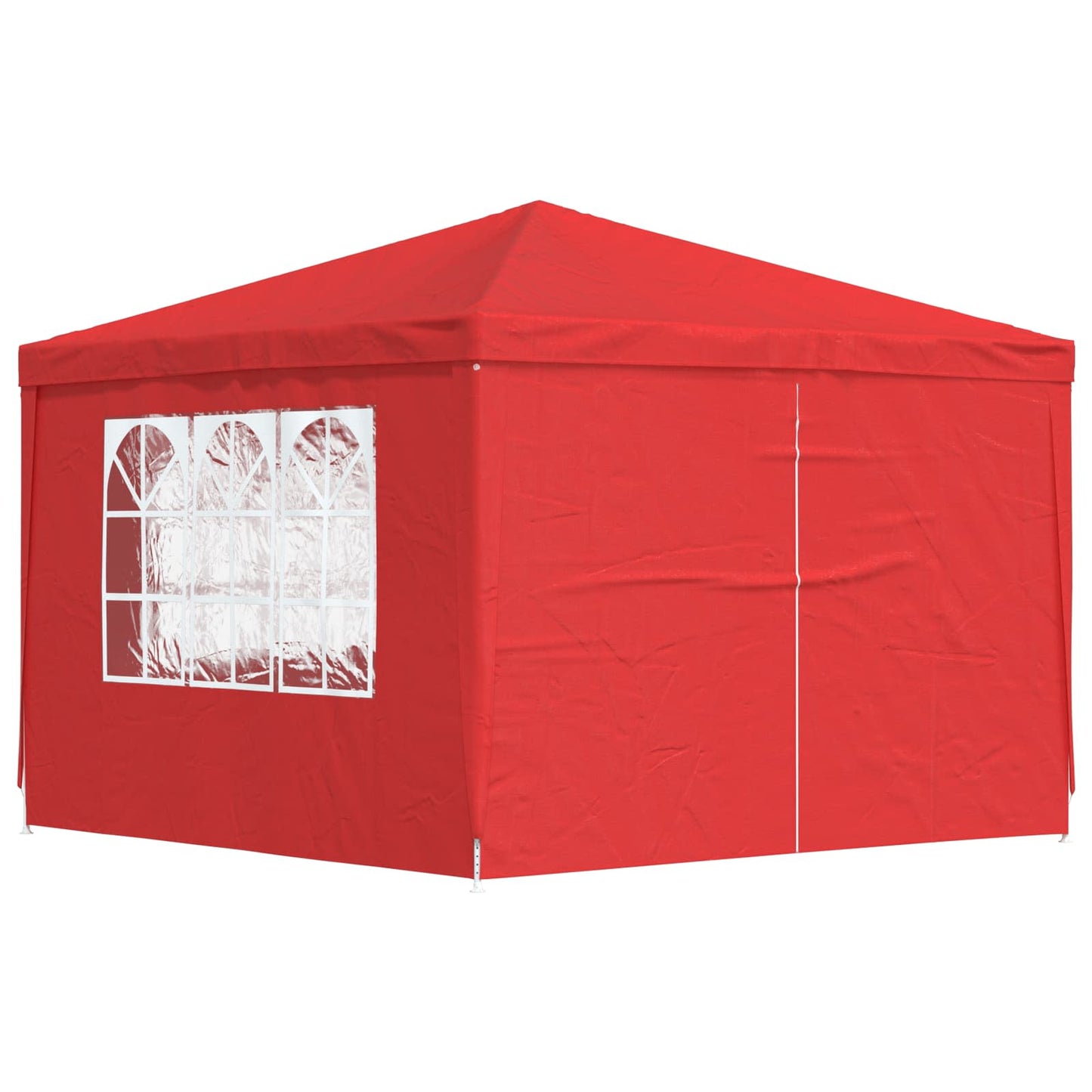 Partytent 300 x 300 x 255 cm Rood PE en staal is nu te koop bij PeponiXL, paradijselijk wonen!