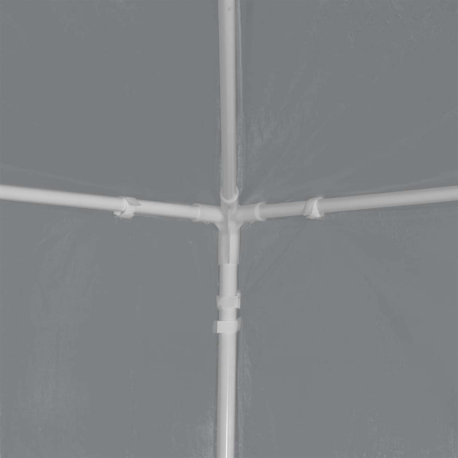Partytent 300 x 300 x 255 cm Lichtgrijs PE en staal is nu te koop bij PeponiXL, paradijselijk wonen!