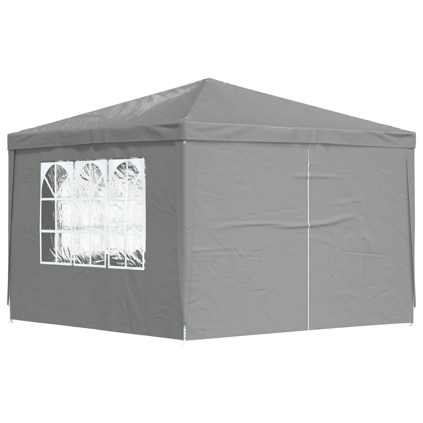 Partytent 300 x 300 x 255 cm Lichtgrijs PE en staal is nu te koop bij PeponiXL, paradijselijk wonen!