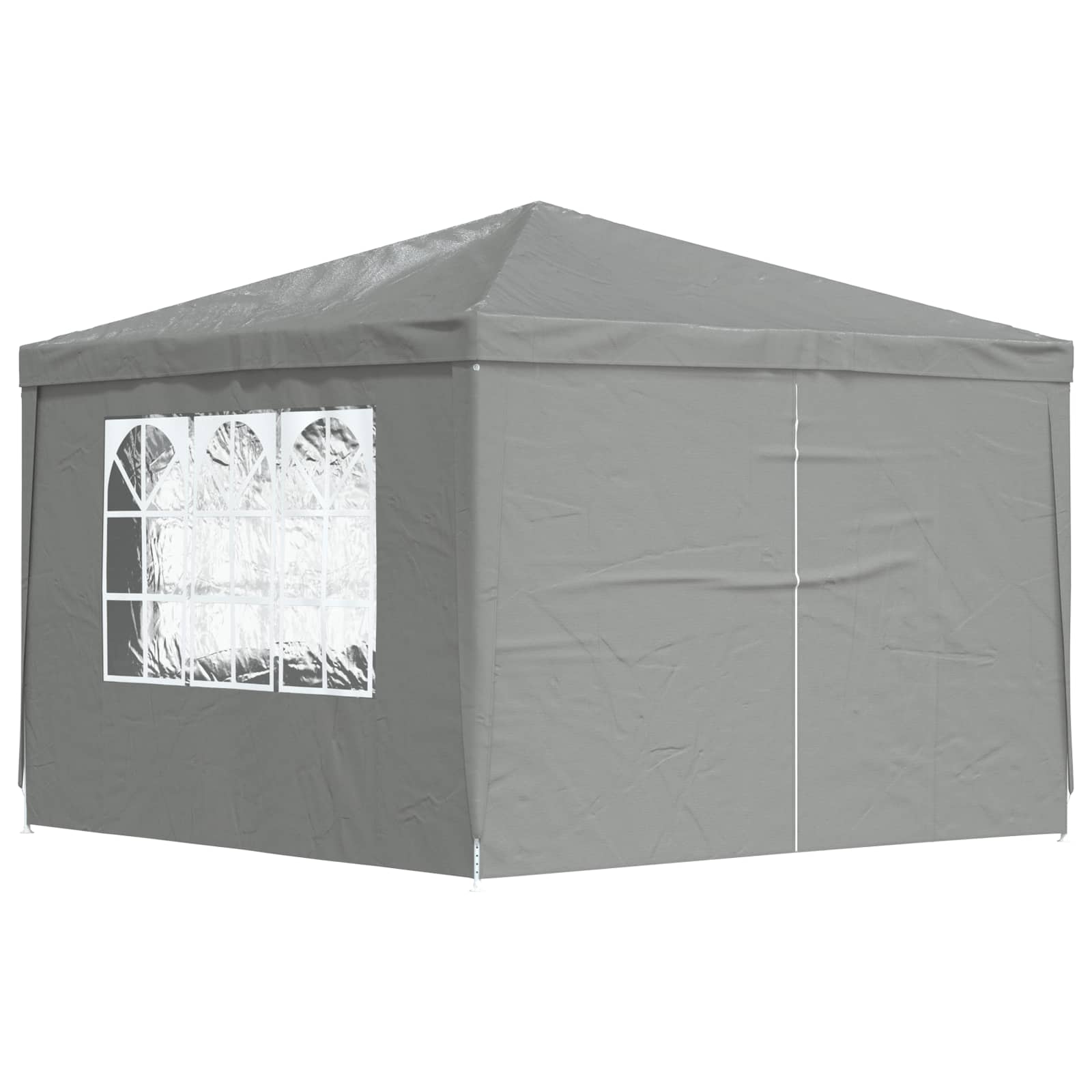 Partytent 300 x 300 x 255 cm Lichtgrijs PE en staal is nu te koop bij PeponiXL, paradijselijk wonen!