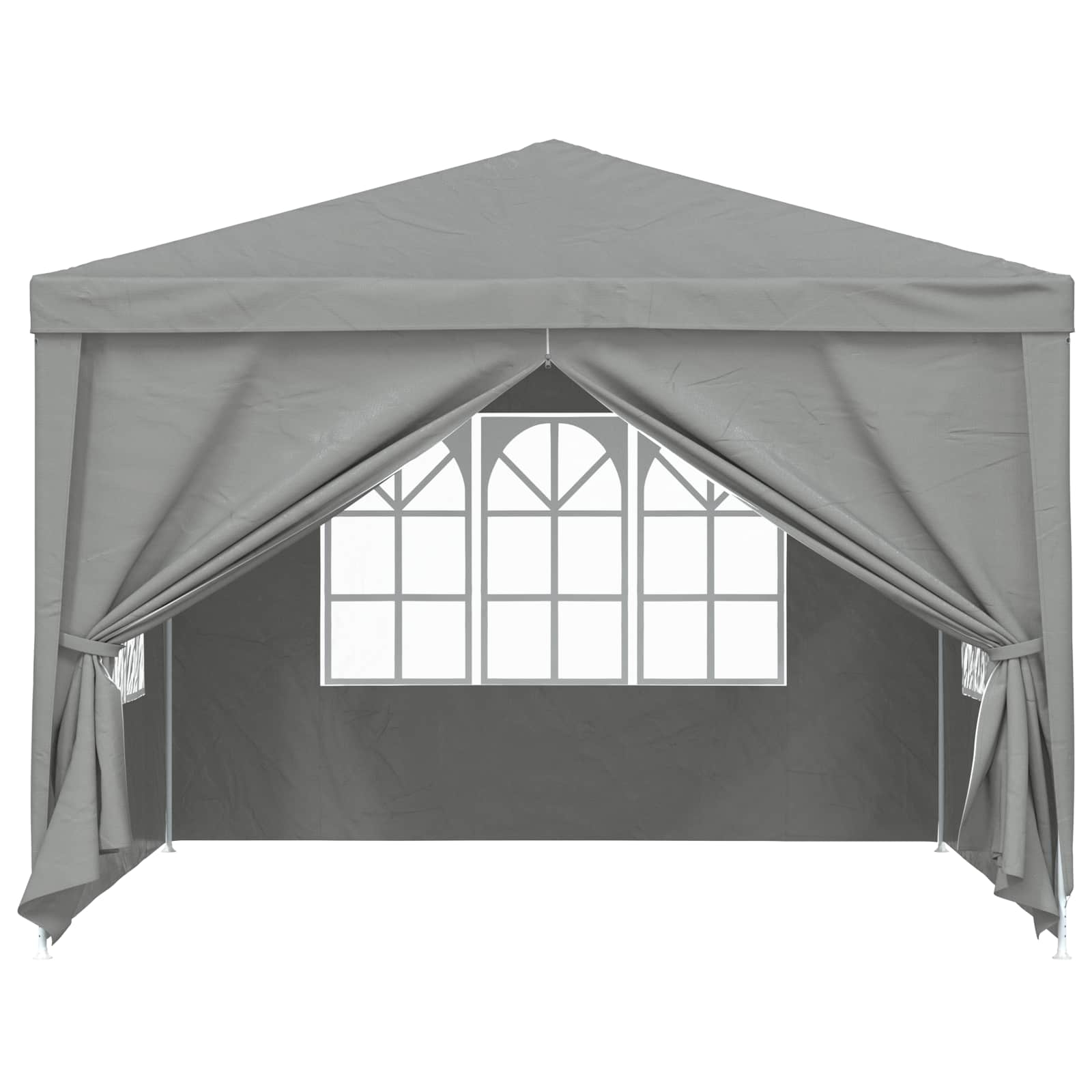 Partytent 300 x 300 x 255 cm Lichtgrijs PE en staal is nu te koop bij PeponiXL, paradijselijk wonen!