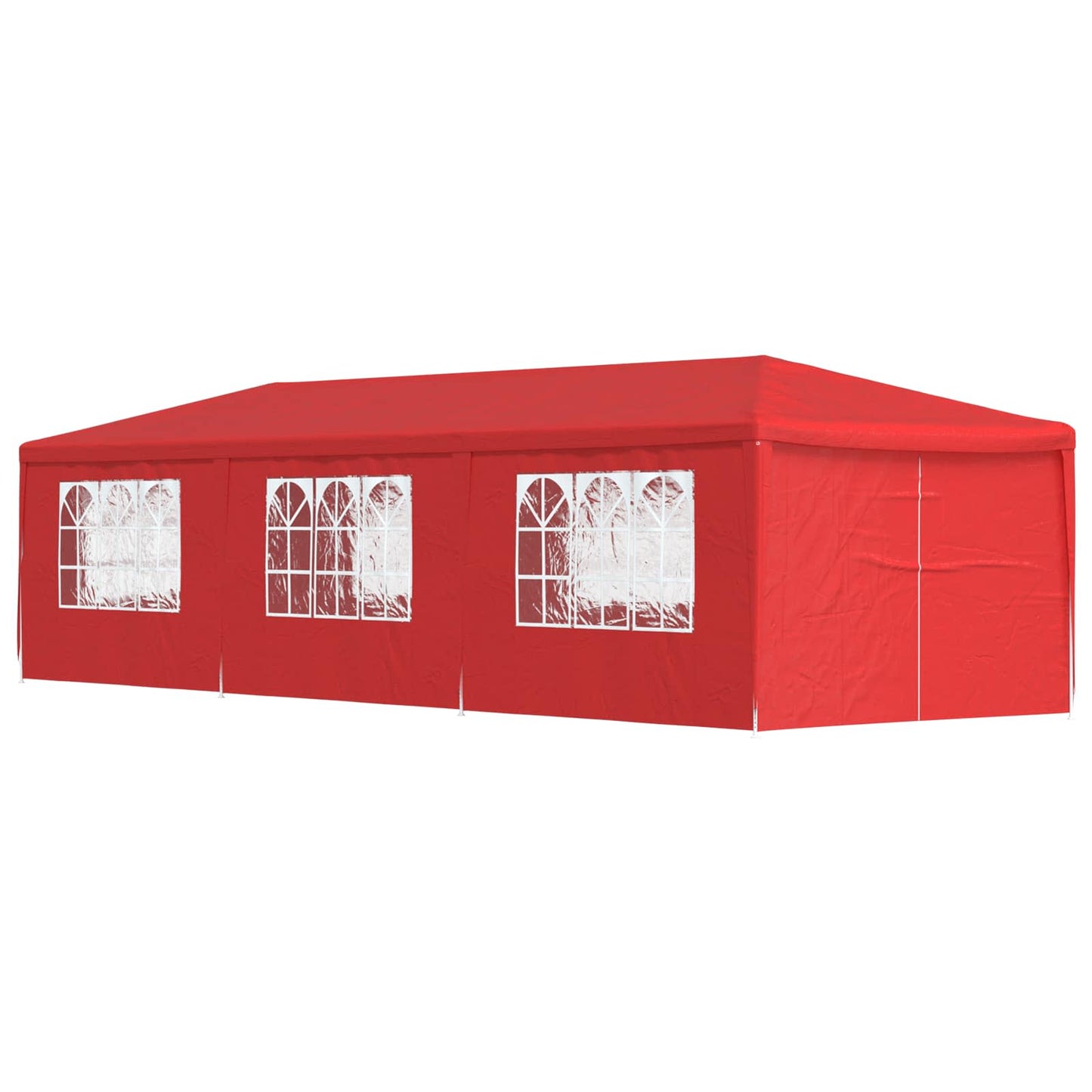 Partytent 900 x 300 x 255 cm Rood PE en staal is nu te koop bij PeponiXL, paradijselijk wonen!