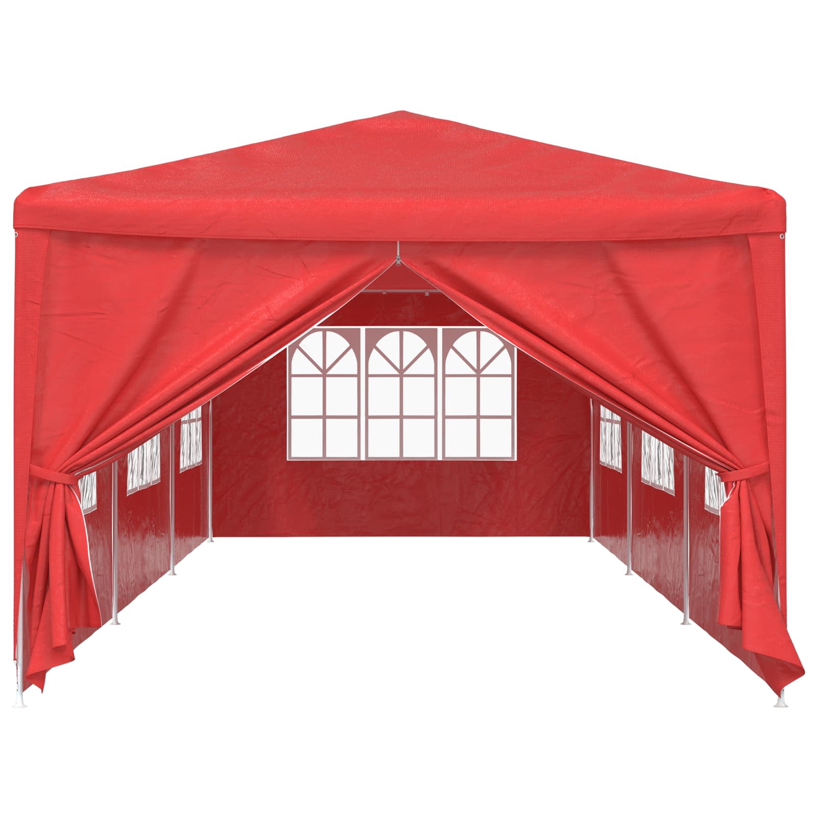 Partytent 900 x 300 x 255 cm Rood PE en staal is nu te koop bij PeponiXL, paradijselijk wonen!
