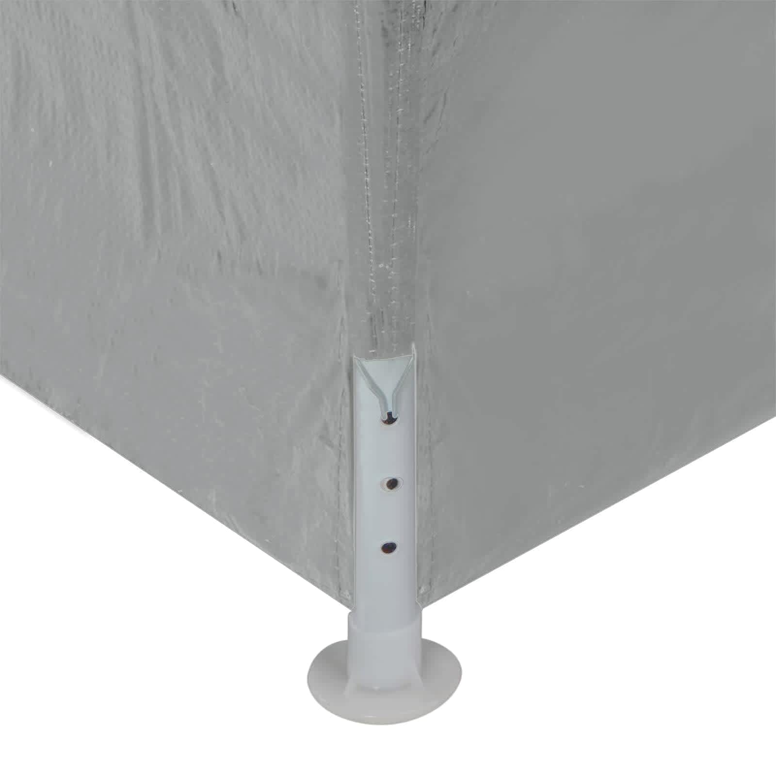 Partytent 900 x 300 x 255 cm Lichtgrijs PE en staal is nu te koop bij PeponiXL, paradijselijk wonen!