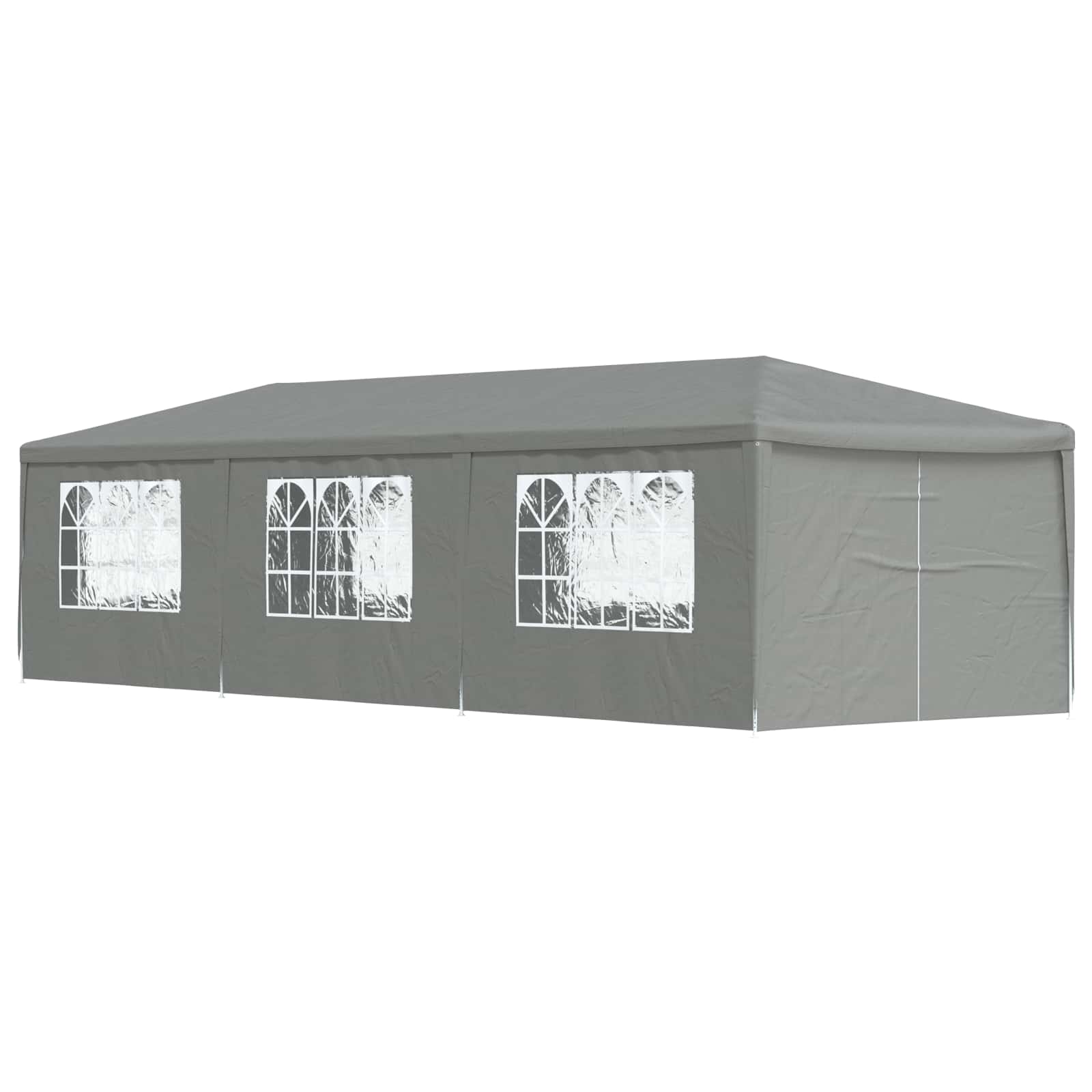 Partytent 900 x 300 x 255 cm Lichtgrijs PE en staal is nu te koop bij PeponiXL, paradijselijk wonen!