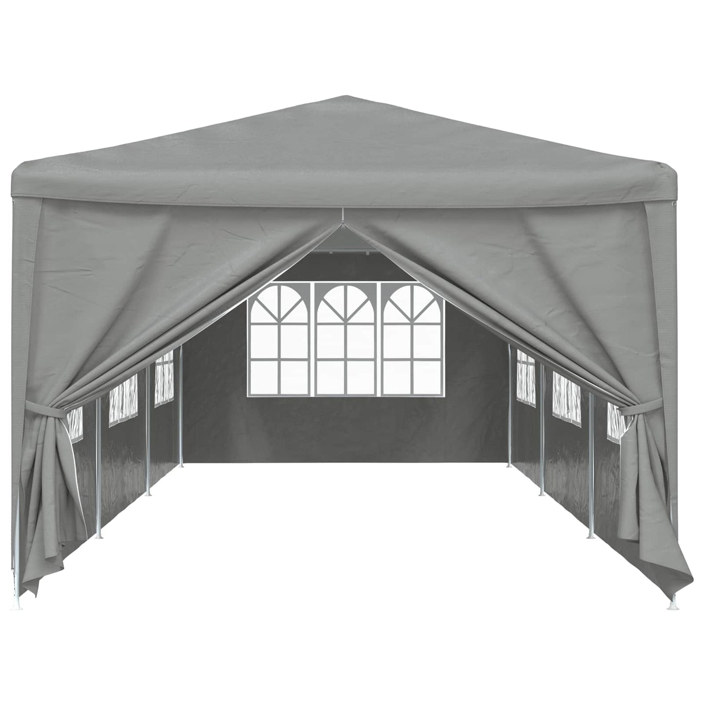 Partytent 900 x 300 x 255 cm Lichtgrijs PE en staal is nu te koop bij PeponiXL, paradijselijk wonen!