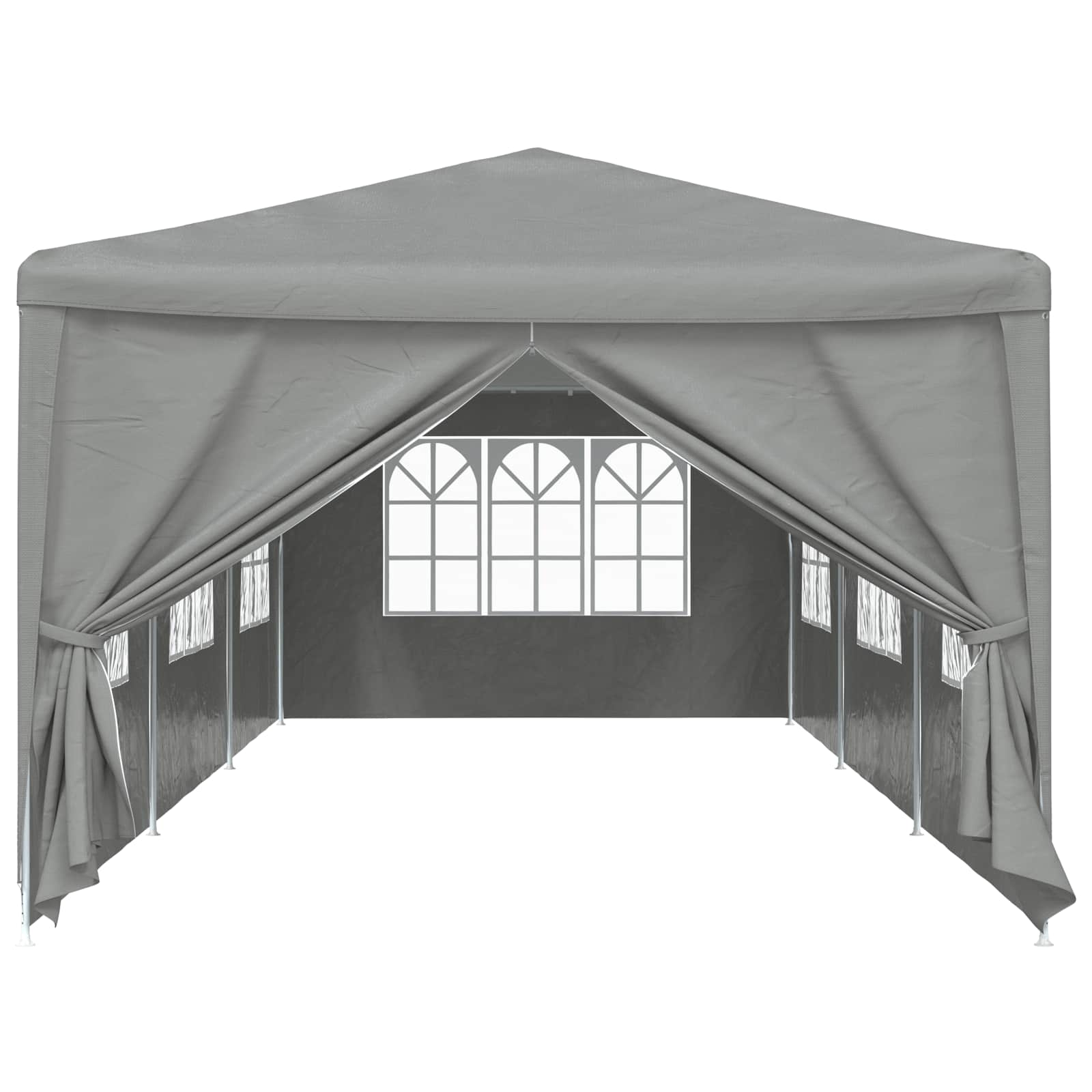 Partytent 900 x 300 x 255 cm Lichtgrijs PE en staal is nu te koop bij PeponiXL, paradijselijk wonen!