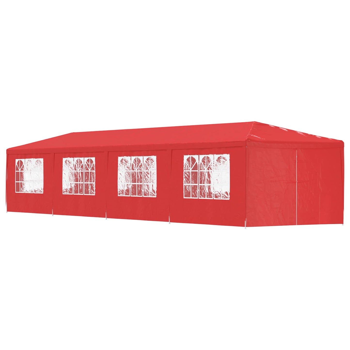 Partytent 1200 x 300 x 255 cm Rood PE en staal is nu te koop bij PeponiXL, paradijselijk wonen!