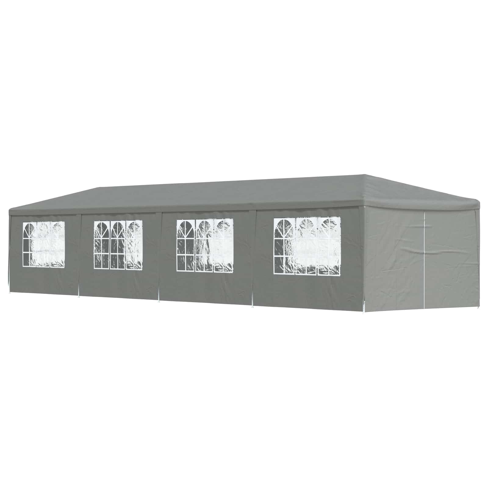 Partytent 1200 x 300 x 255 cm Lichtgrijs PE en staal is nu te koop bij PeponiXL, paradijselijk wonen!