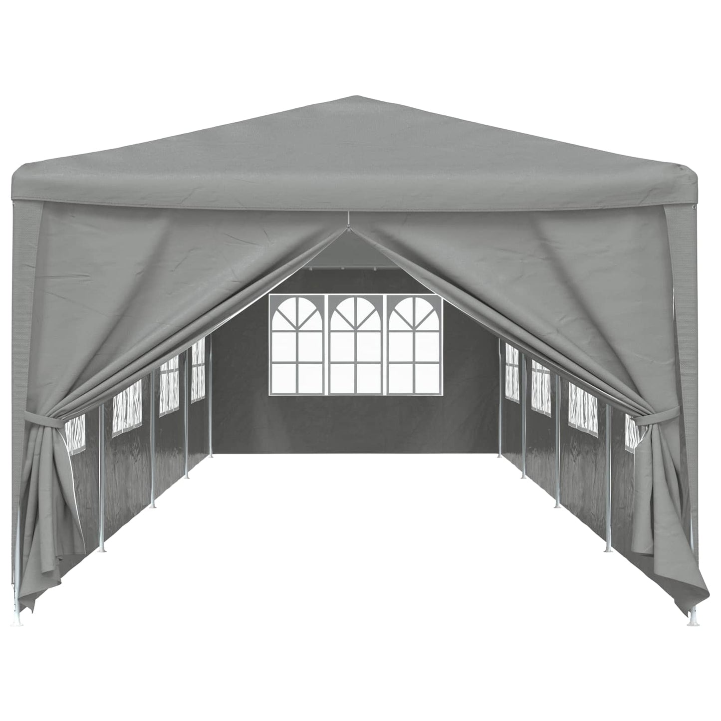 Partytent 1200 x 300 x 255 cm Lichtgrijs PE en staal is nu te koop bij PeponiXL, paradijselijk wonen!