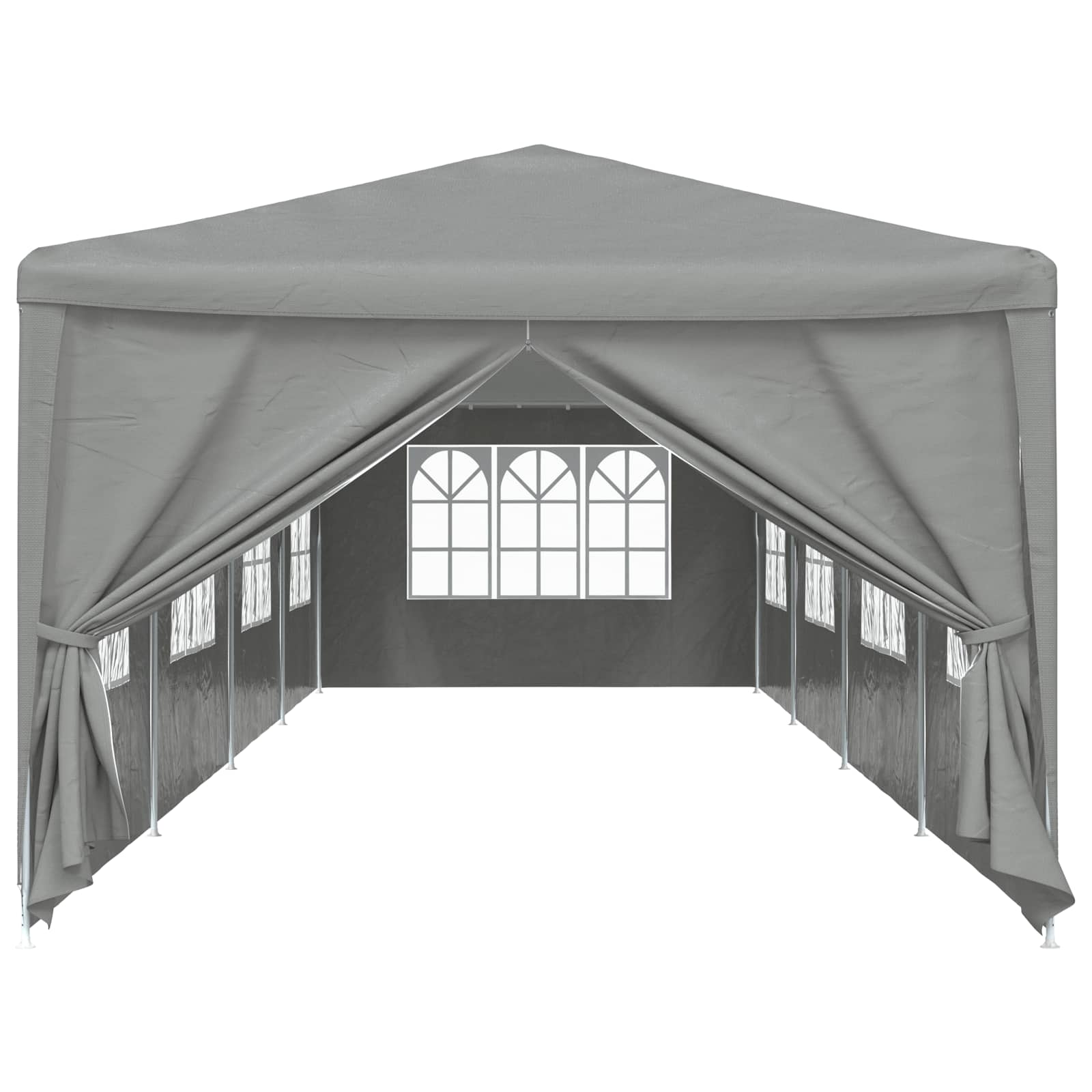 Partytent 1200 x 300 x 255 cm Lichtgrijs PE en staal is nu te koop bij PeponiXL, paradijselijk wonen!