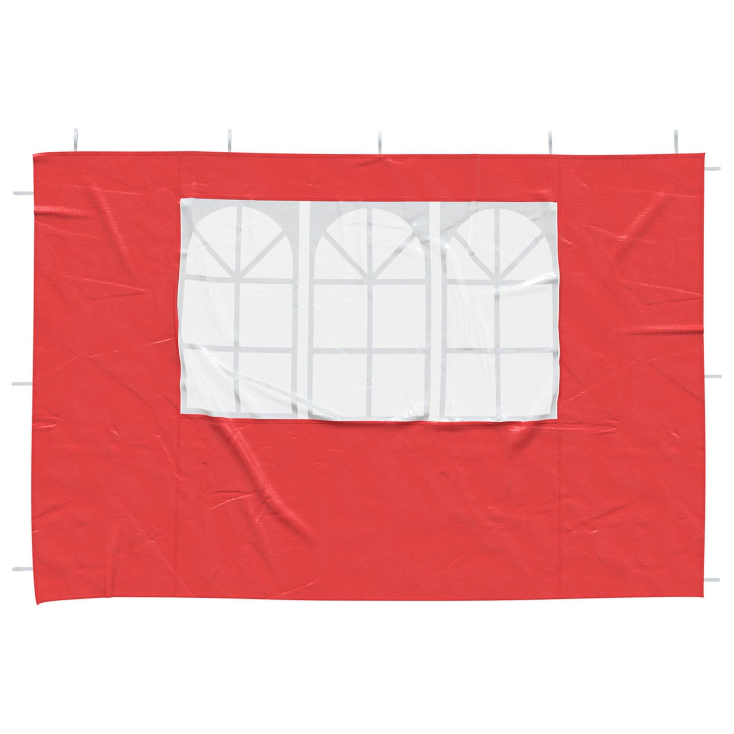 Party Tent Zijwand 2 pcs 300 x 195 cm Rood PE en staal is nu te koop bij PeponiXL, paradijselijk wonen!