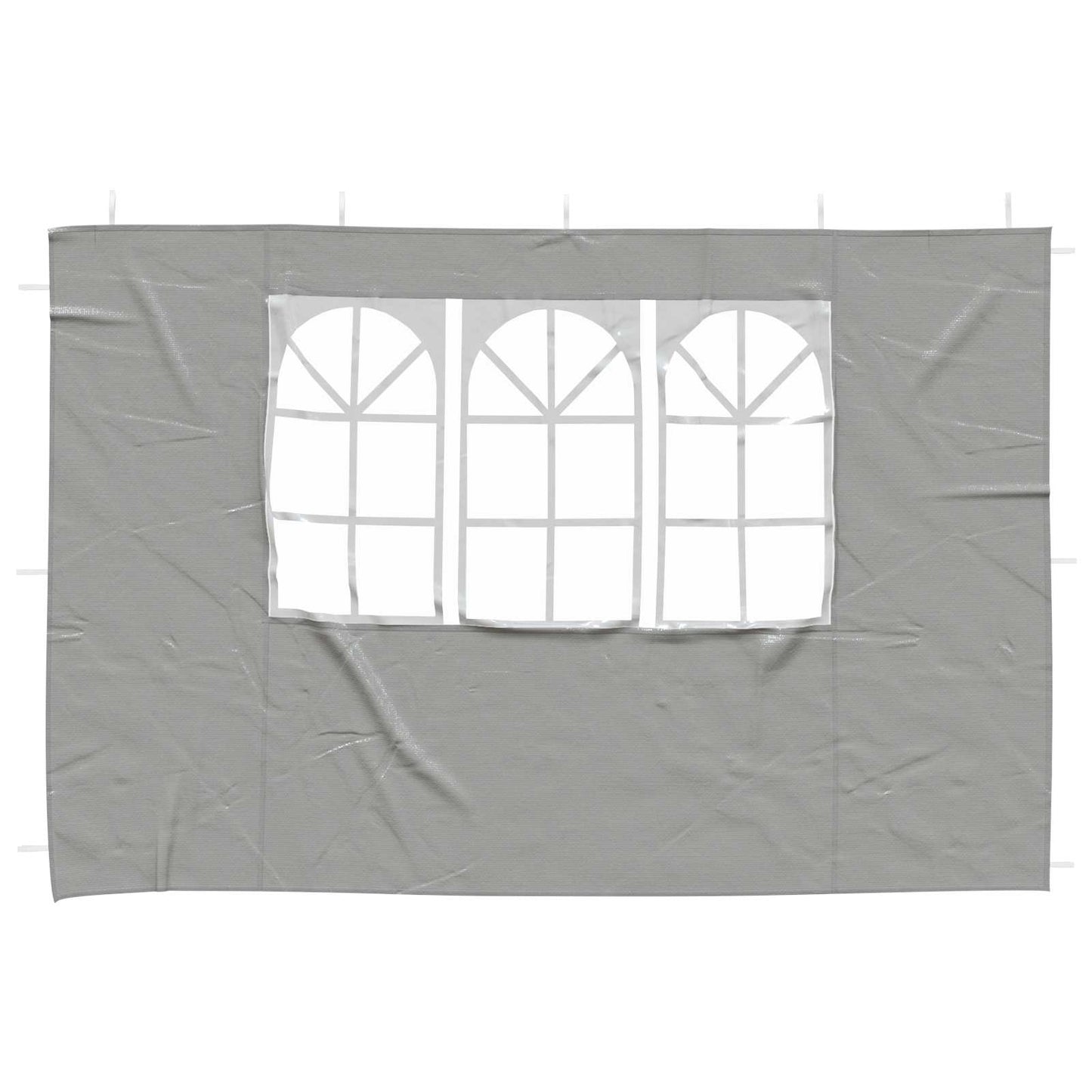 Party Tent Zijwand 2 pcs 300 x 195 cm Lichtgrijs PE en staal is nu te koop bij PeponiXL, paradijselijk wonen!
