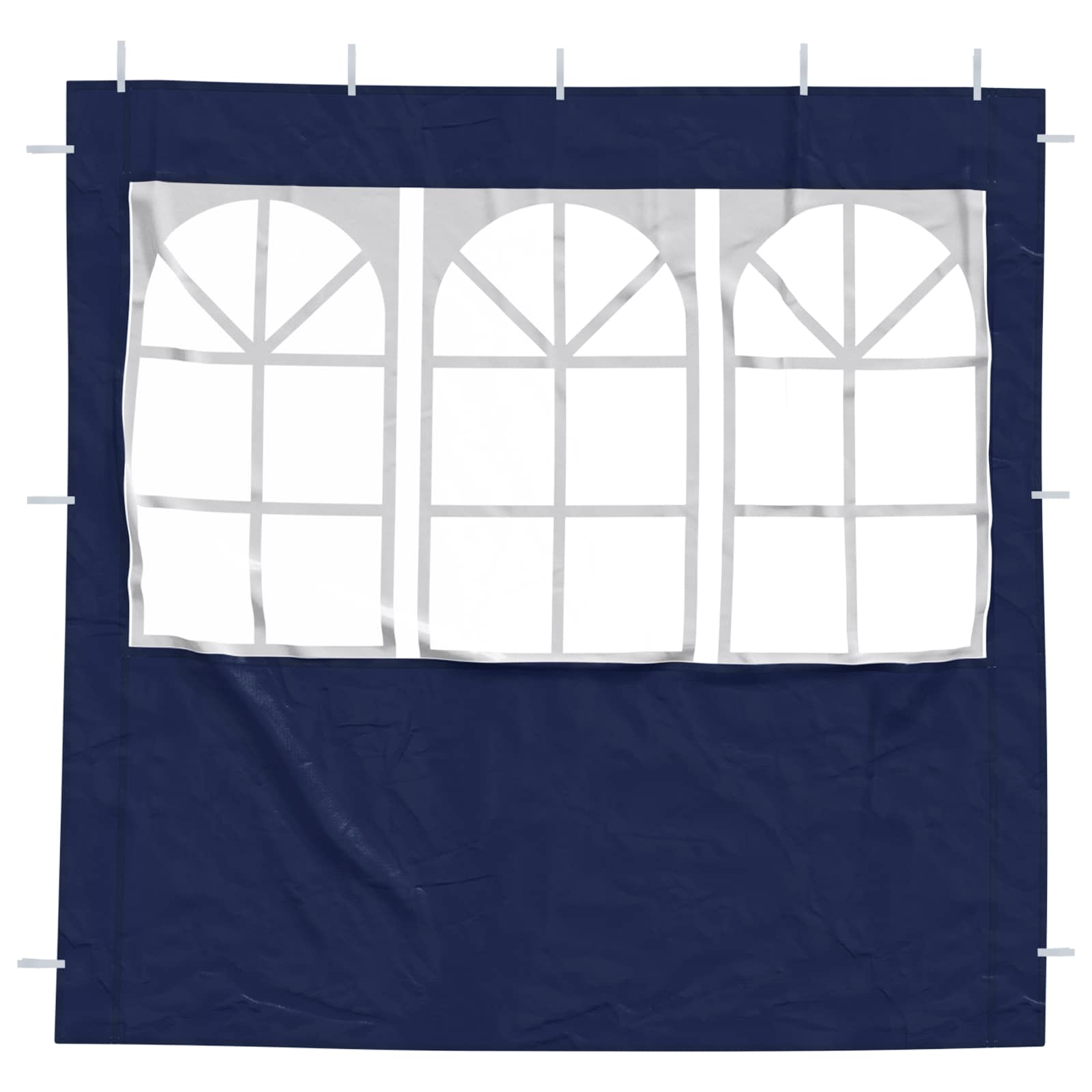 Party Tent Zijwand 2 pcs 200 x 195 cm Blauw PE en staal is nu te koop bij PeponiXL, paradijselijk wonen!