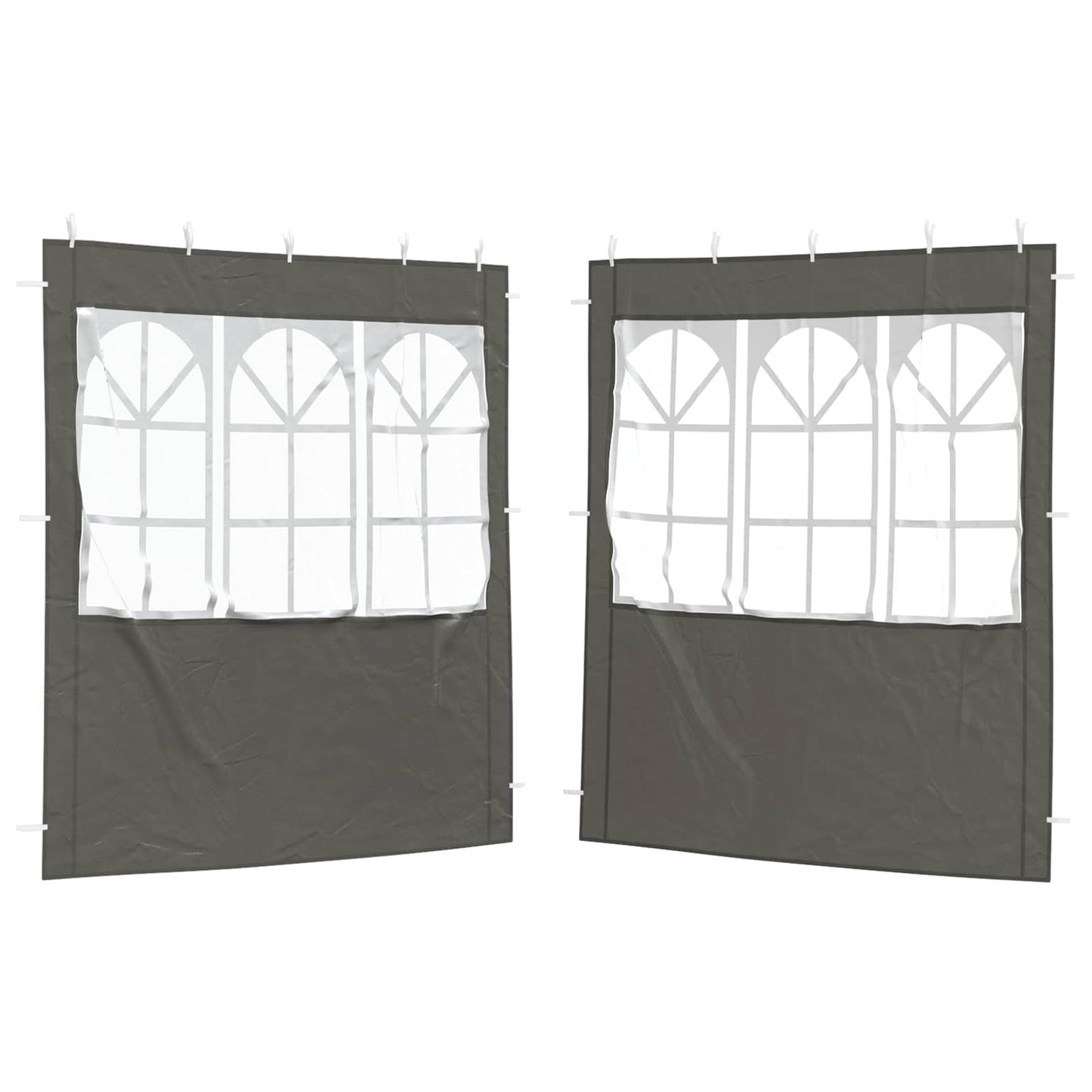 Party Tent Zijwand 2 pcs 200 x 195 cm Antracietkleurig is nu te koop bij PeponiXL, paradijselijk wonen!