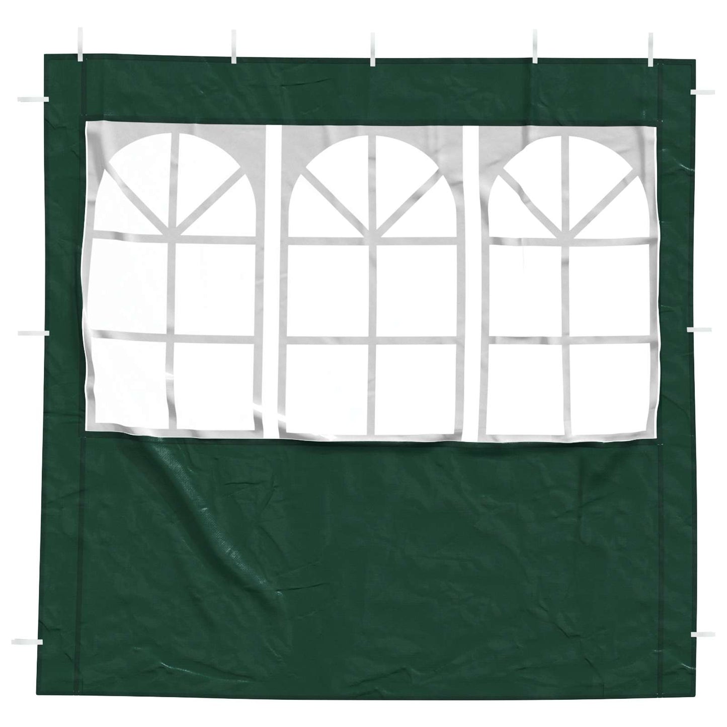 Party Tent Zijwand 2 pcs 200 x 195 cm Groen PE en staal is nu te koop bij PeponiXL, paradijselijk wonen!