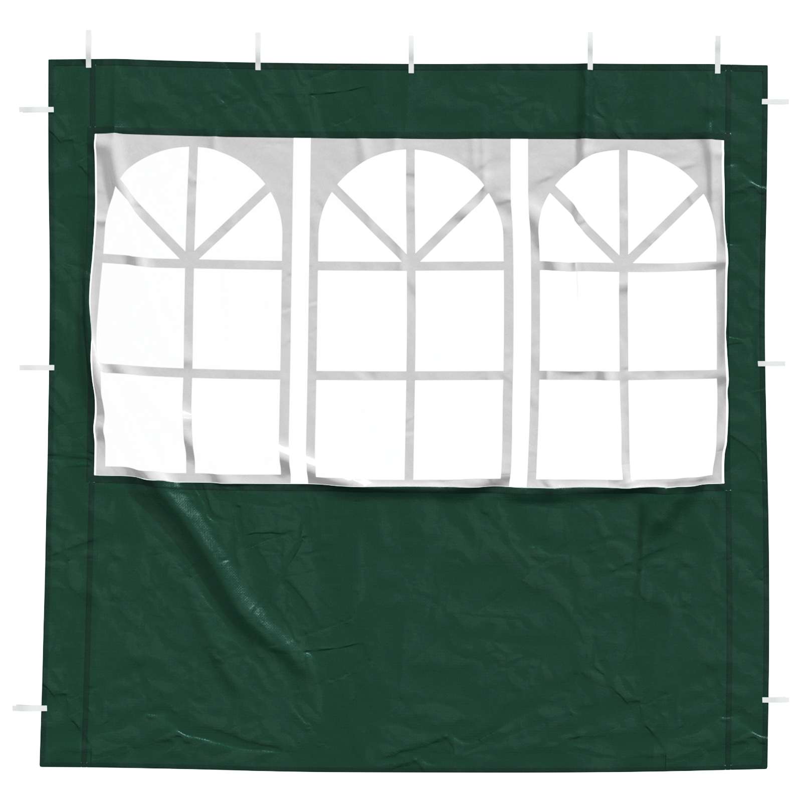 Party Tent Zijwand 2 pcs 200 x 195 cm Groen PE en staal is nu te koop bij PeponiXL, paradijselijk wonen!