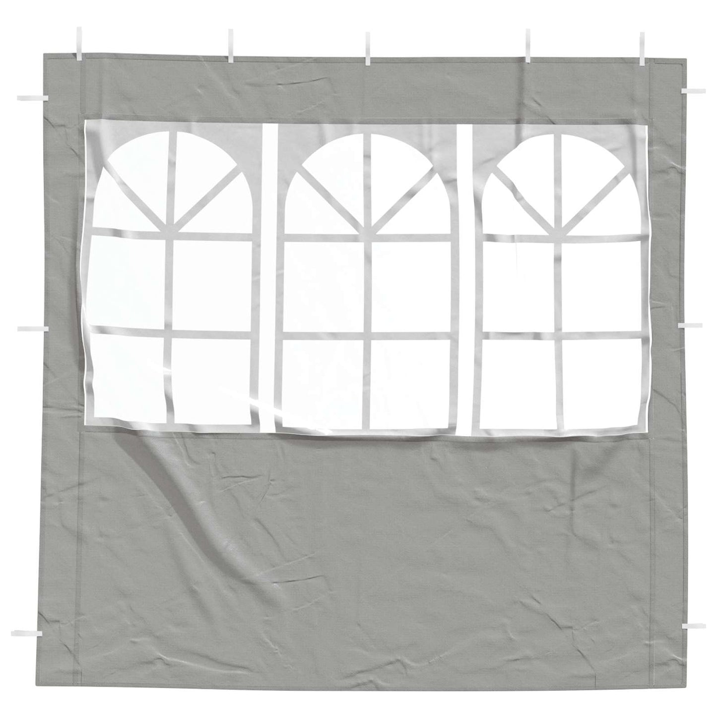 Party Tent Zijwand 2 pcs 200 x 195 cm Lichtgrijs PE en staal is nu te koop bij PeponiXL, paradijselijk wonen!