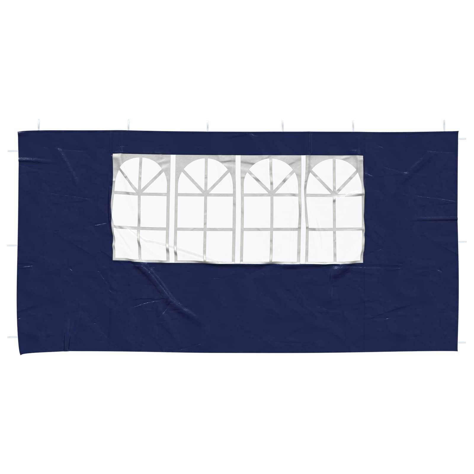 Party Tent Zijwand 2 pcs 400 x 195 cm Blauw PE en staal is nu te koop bij PeponiXL, paradijselijk wonen!