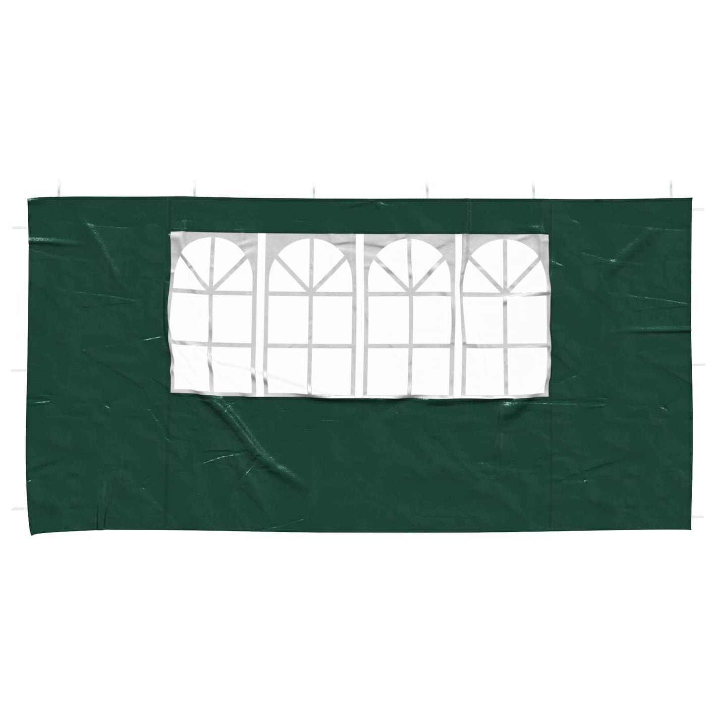 Party Tent Zijwand 2 pcs 400 x 195 cm Groen PE en staal is nu te koop bij PeponiXL, paradijselijk wonen!