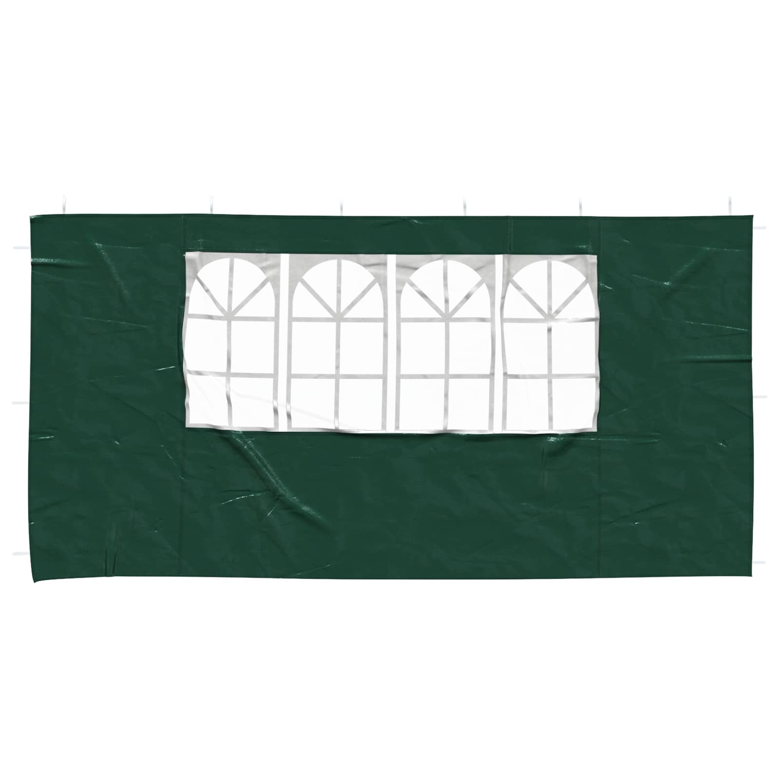 Party Tent Zijwand 2 pcs 400 x 195 cm Groen PE en staal is nu te koop bij PeponiXL, paradijselijk wonen!