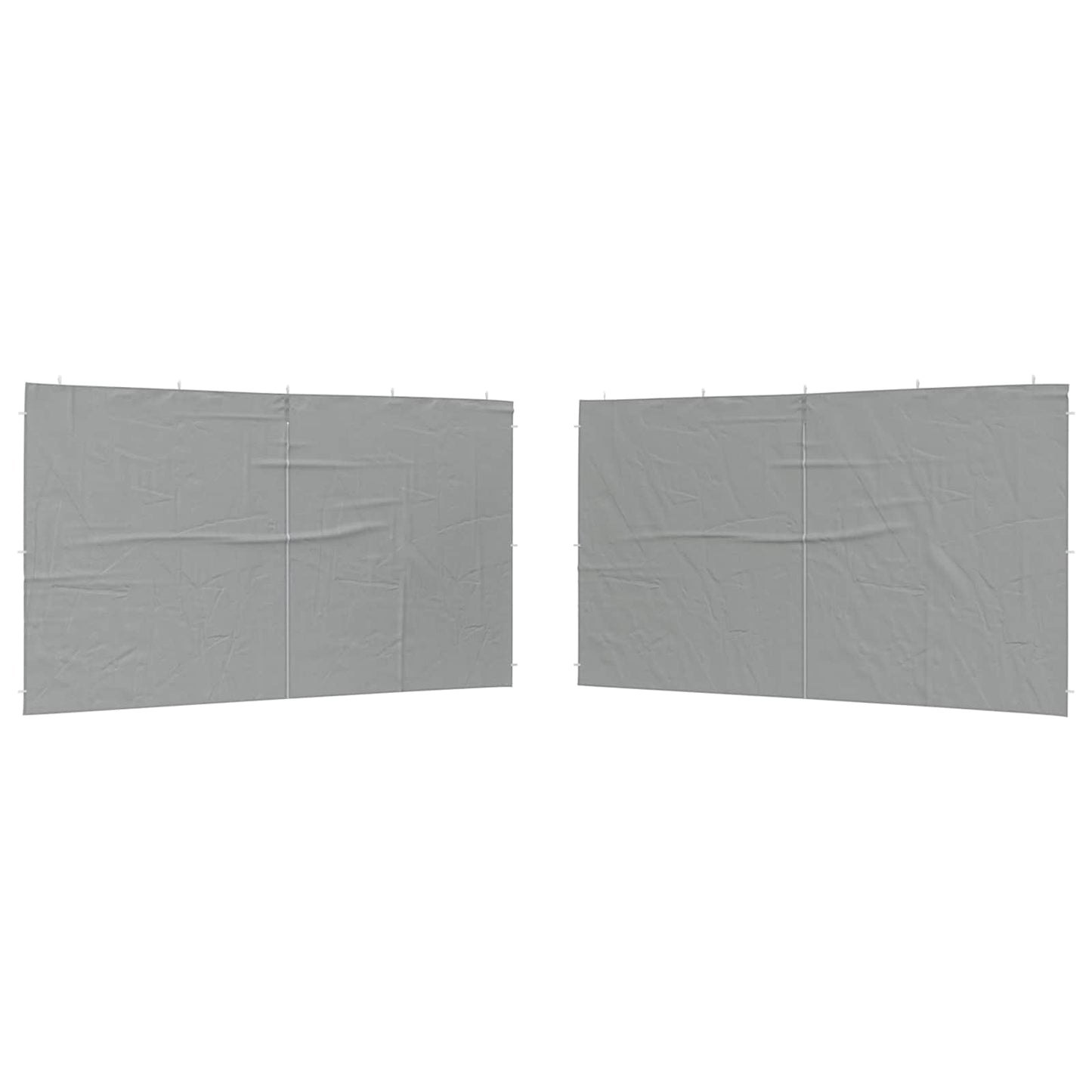 Party Tent Zijwand 2 pcs Lichtgrijs 400 x 195 cm PE en staal is nu te koop bij PeponiXL, paradijselijk wonen!