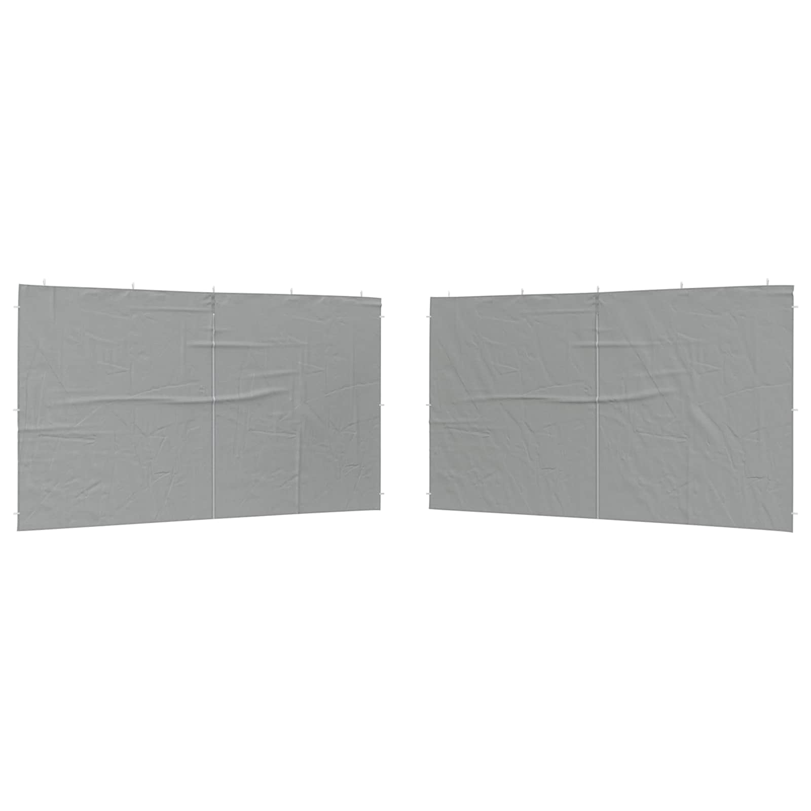 Party Tent Zijwand 2 pcs Lichtgrijs 400 x 195 cm PE en staal is nu te koop bij PeponiXL, paradijselijk wonen!
