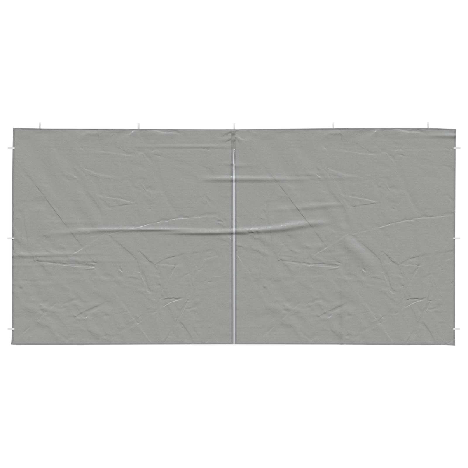 Party Tent Zijwand 2 pcs Lichtgrijs 400 x 195 cm PE en staal is nu te koop bij PeponiXL, paradijselijk wonen!