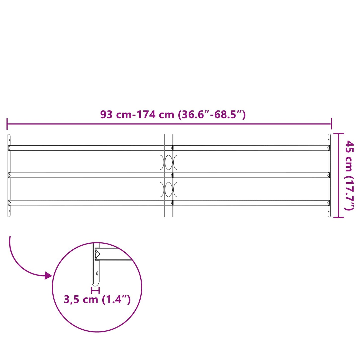 Beveiligingsrooster voor ramen met 3 kruislijsten 3 pcs is nu te koop bij PeponiXL, paradijselijk wonen!