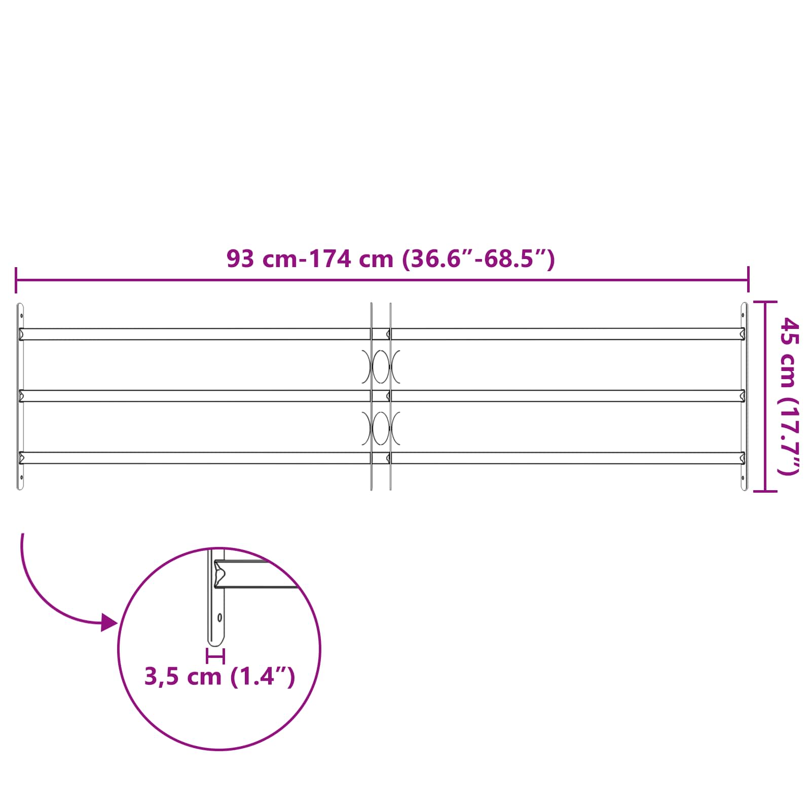 Beveiligingsrooster voor ramen met 3 kruislijsten 3 pcs is nu te koop bij PeponiXL, paradijselijk wonen!